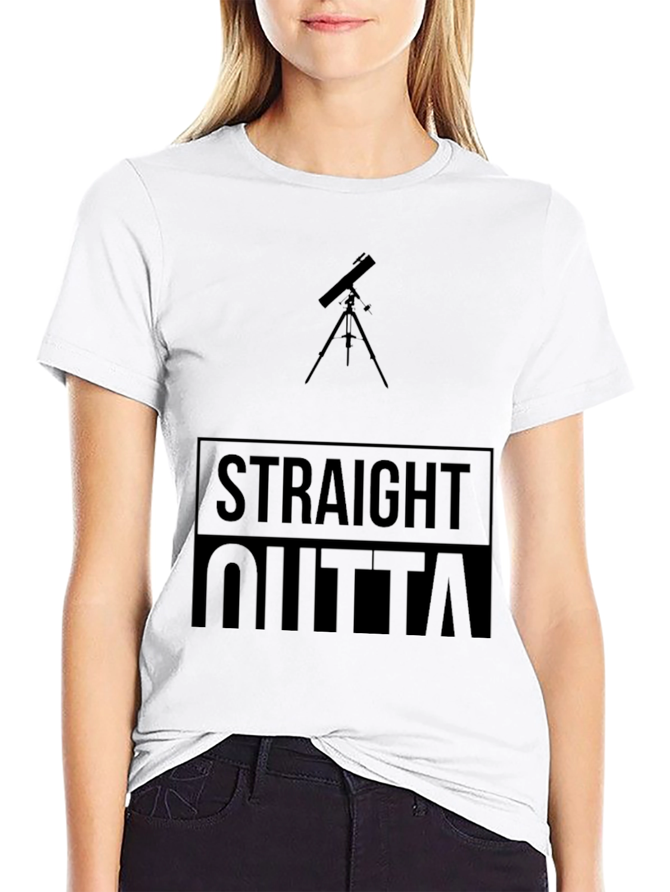 Straight Outta Space Black Tee - 9