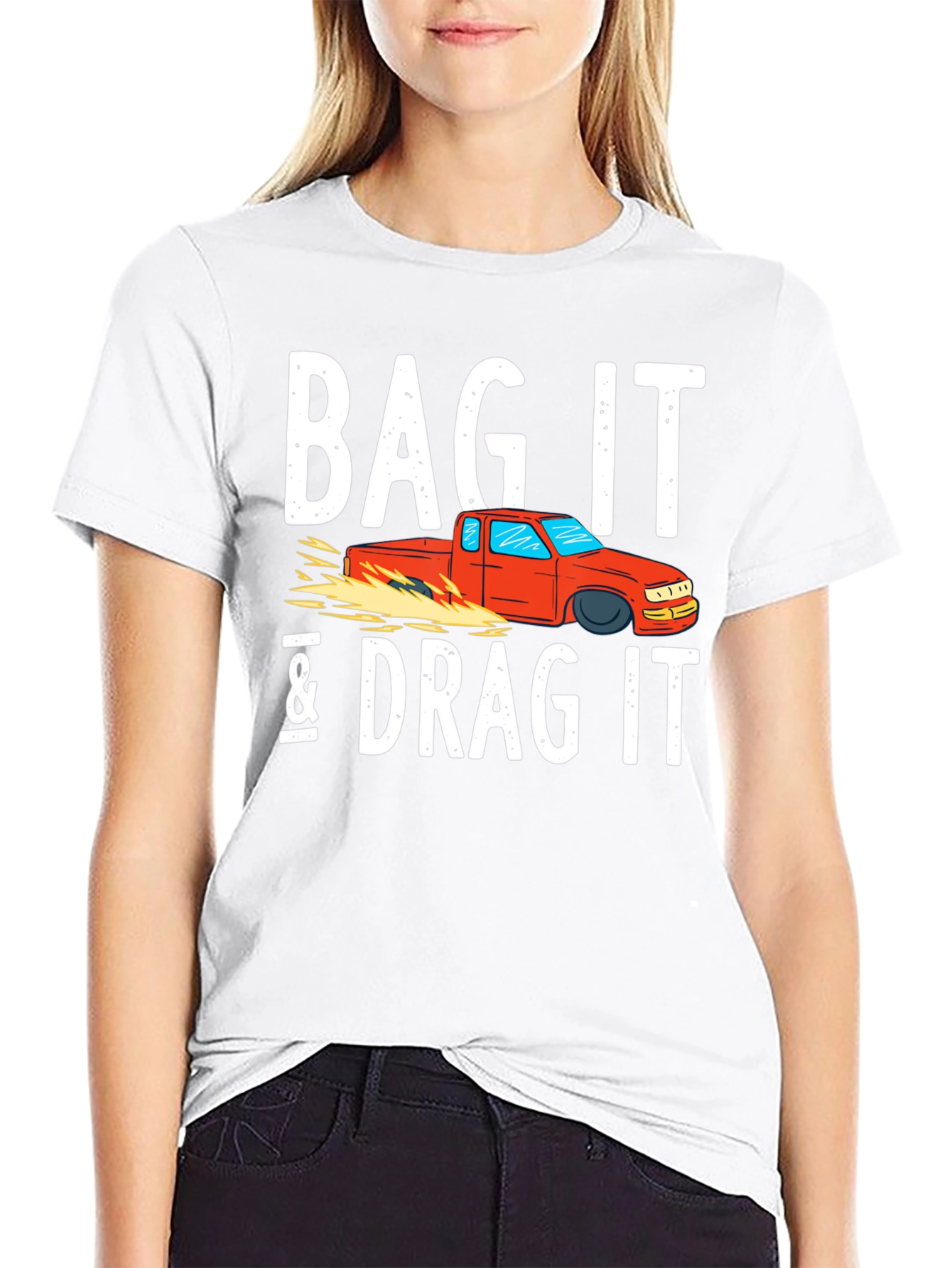 Black Bag It & Drag It Car Enthusiast Tee view 9