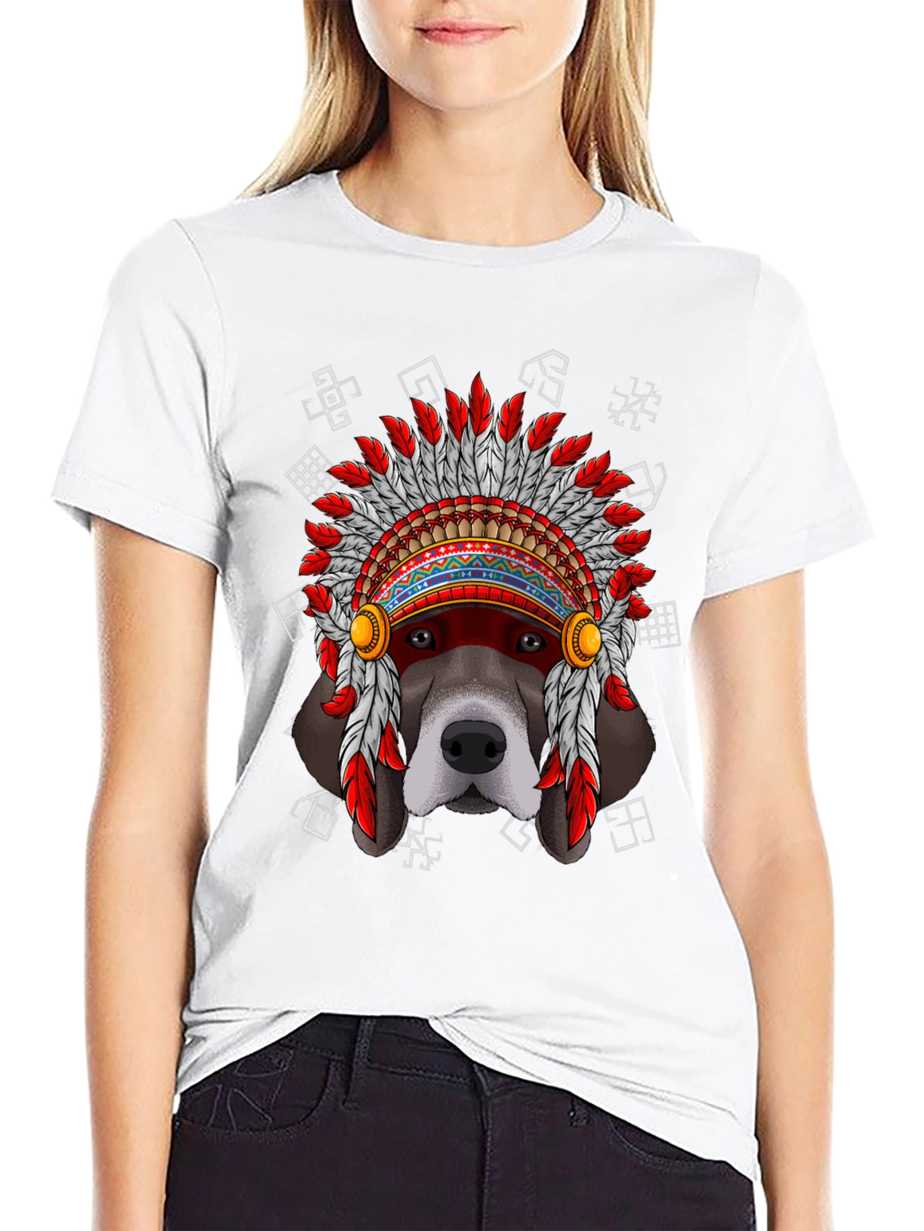Black Dog Headdress T-Shirt view 9