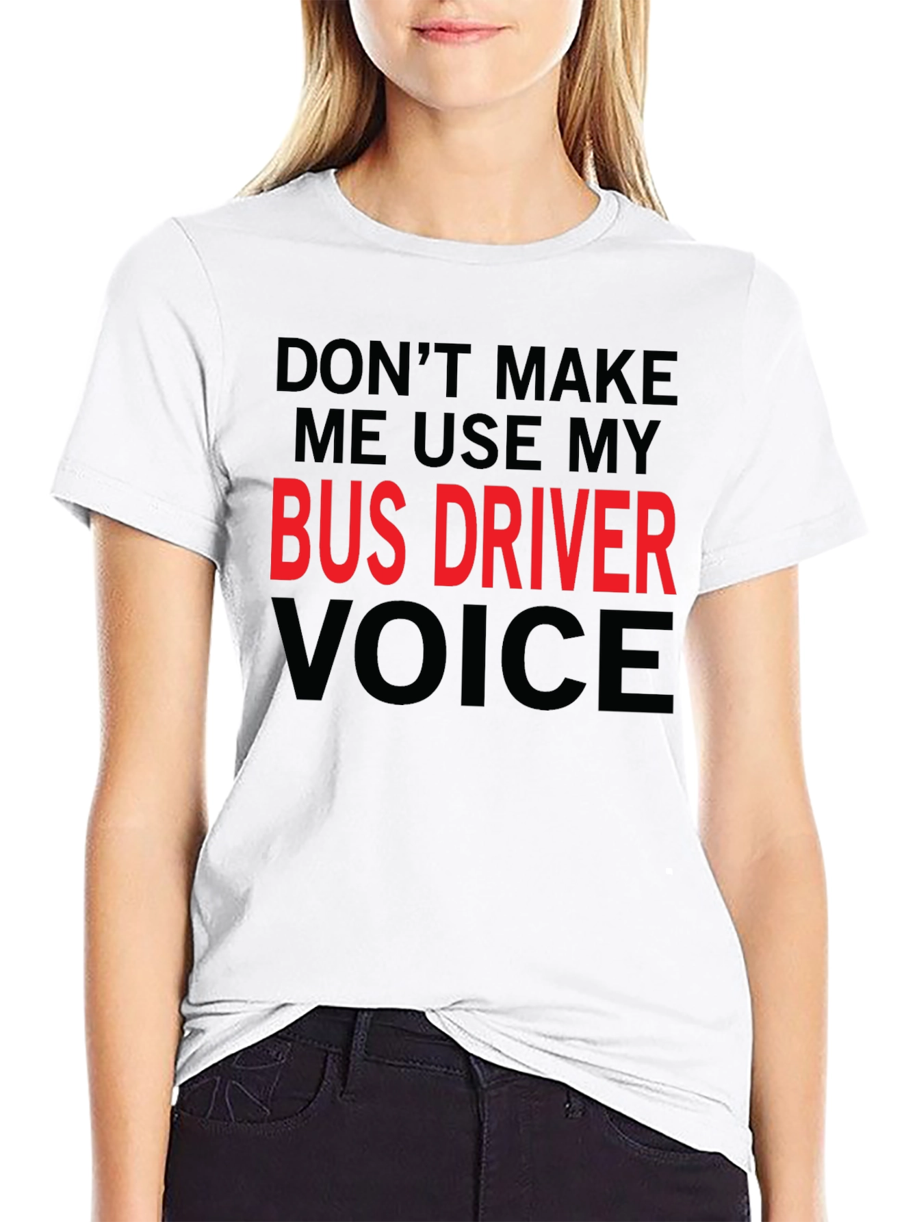 Black Bus Driver Voice T-Shirt Funny Sarcastic Tee view 9