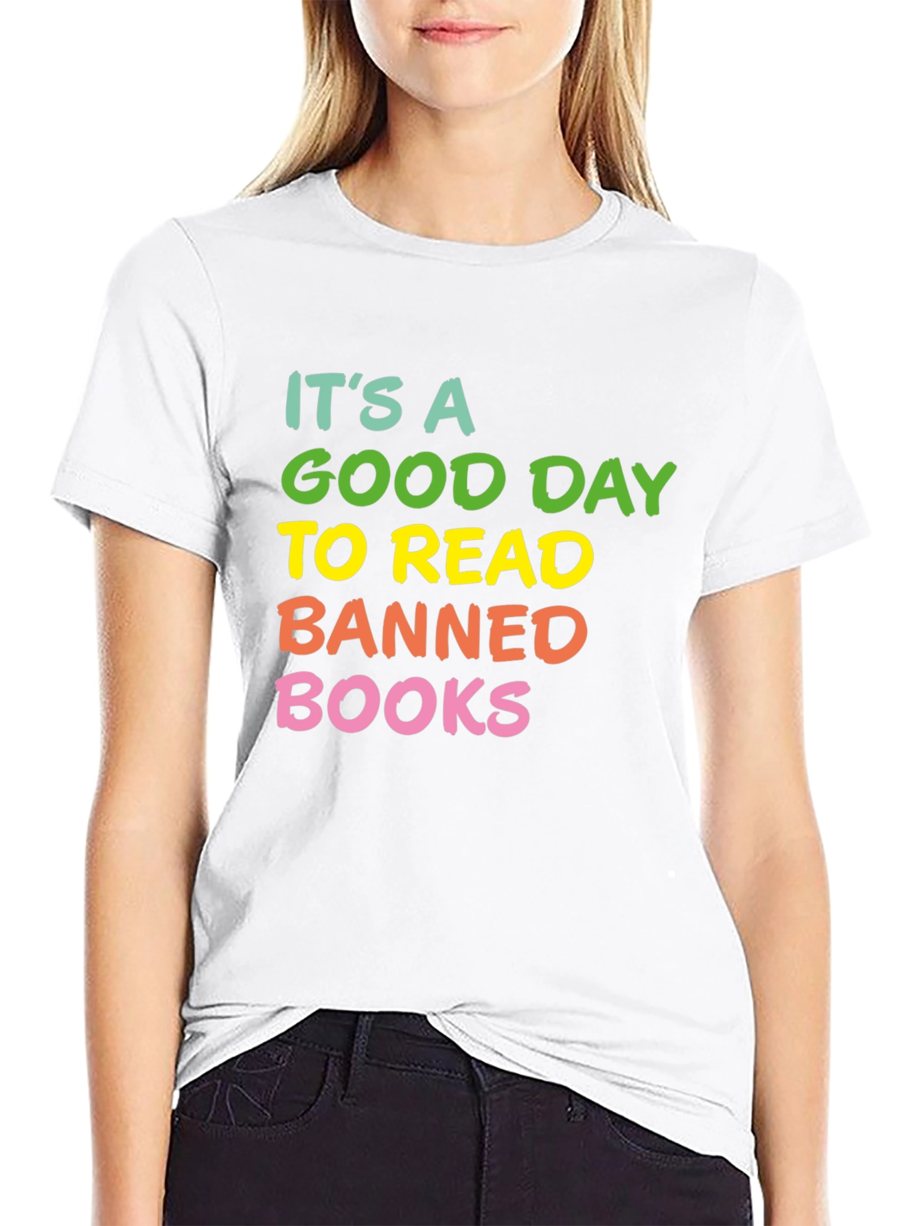 Black Banned Books T-Shirt - Read Banned Books view 9