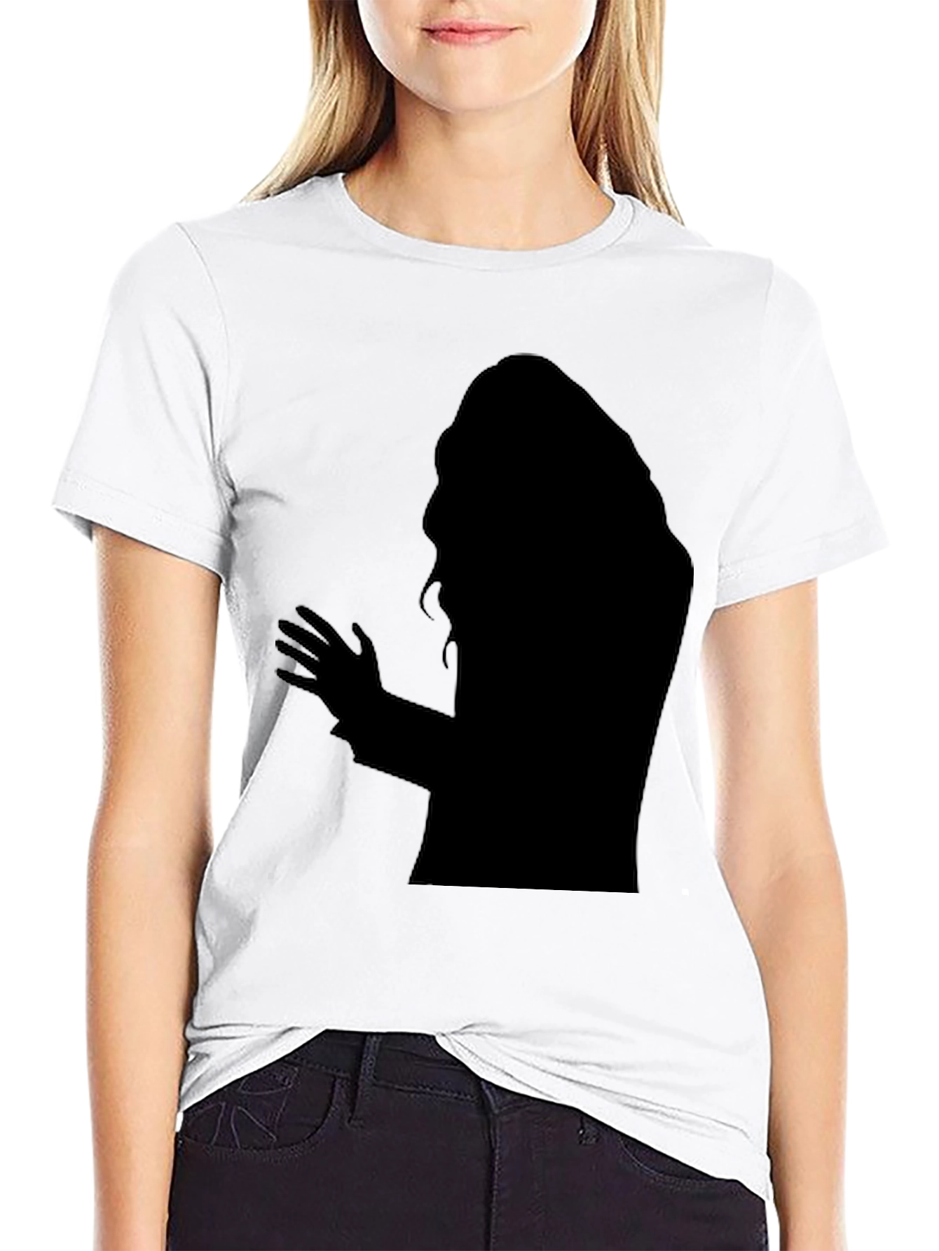 Black Silhouette Graphic T-Shirt - Men's Black Tee view 9