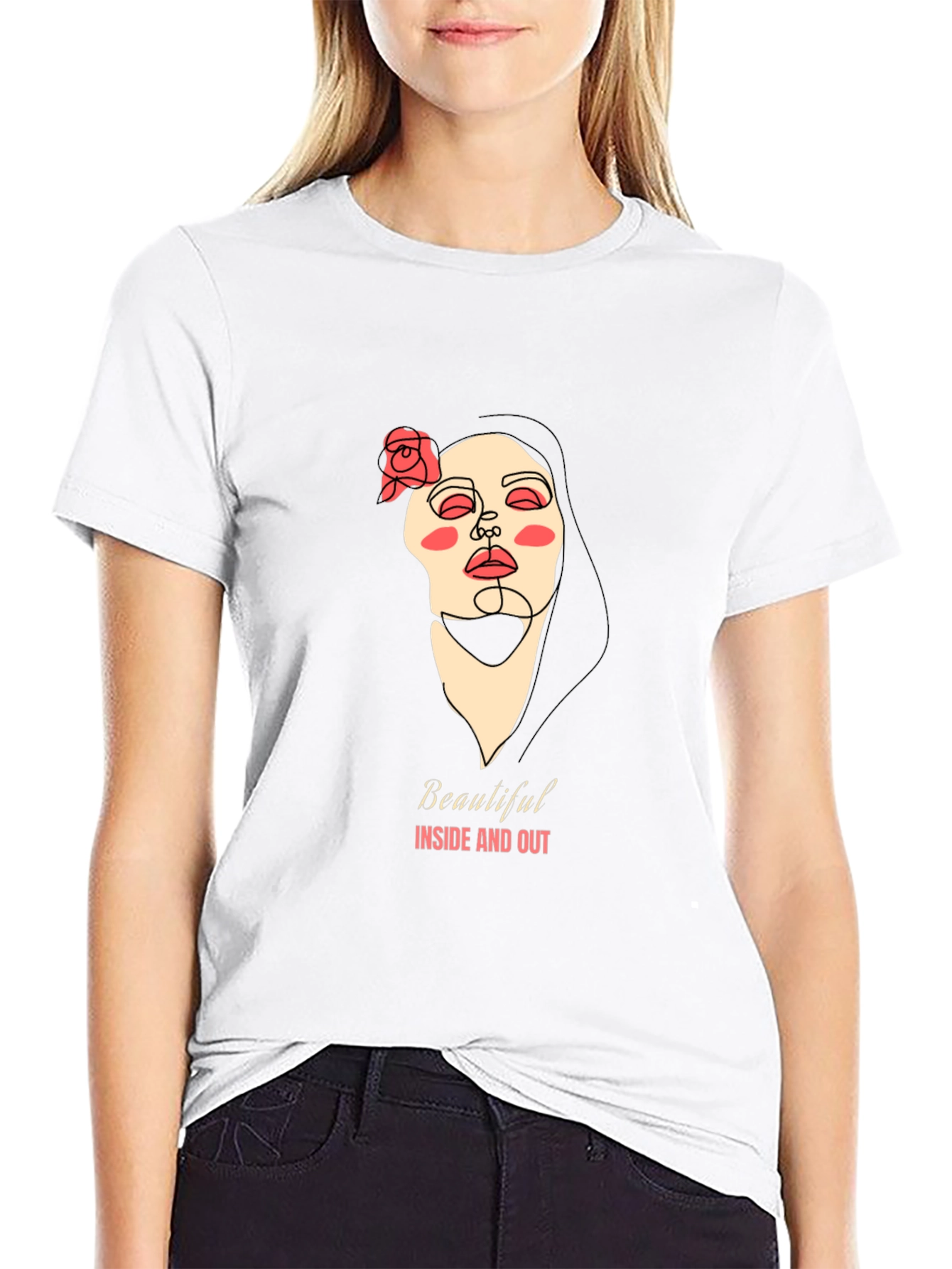 Black Beautiful Inside & Out Graphic Tee view 9