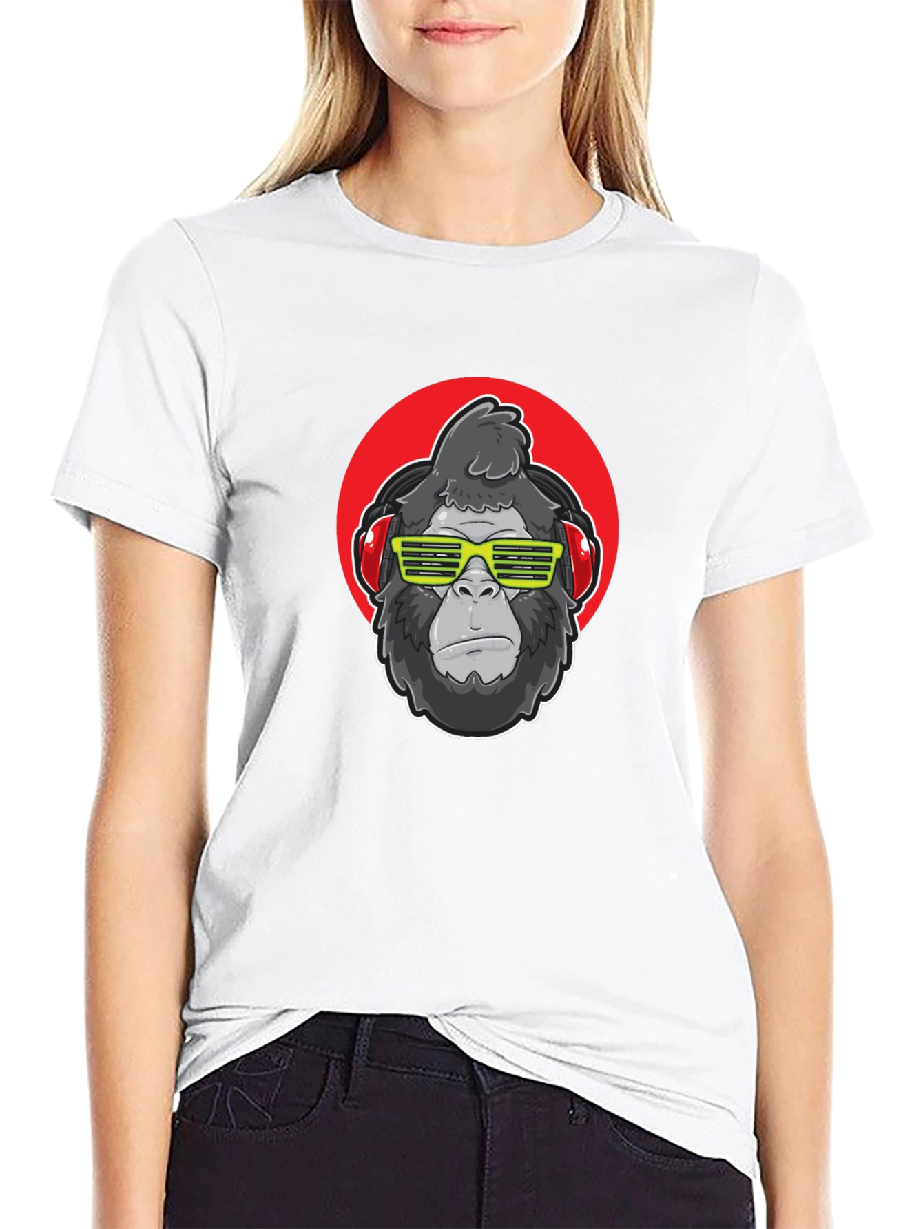 Black Cool Gorilla T-Shirt - DJ Ape Graphic Tee view 9