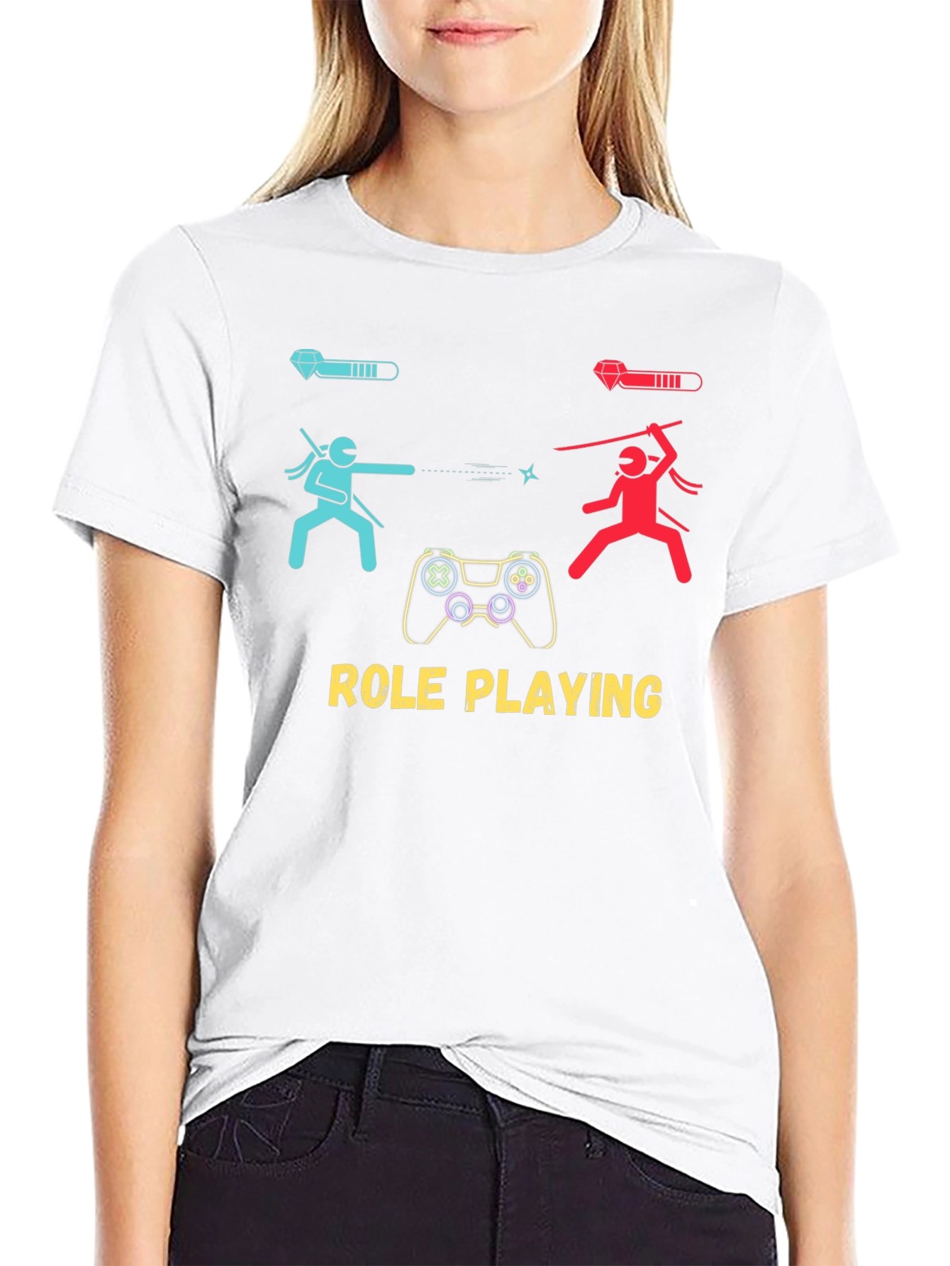 Black Role Playing Gamer T-Shirt view 9