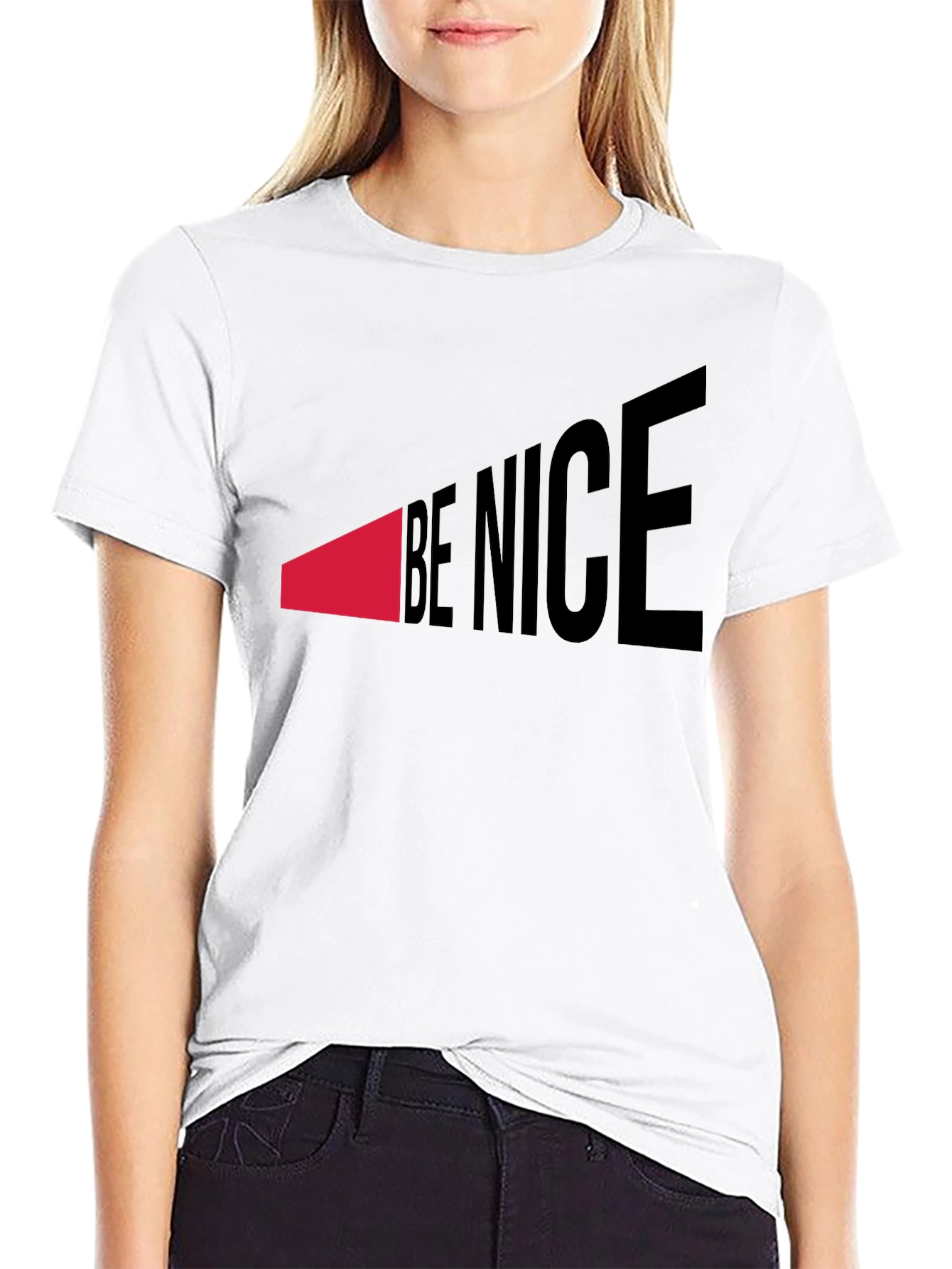 Black Be Nice Graphic Tee - Stylish Statement Shirt view 9