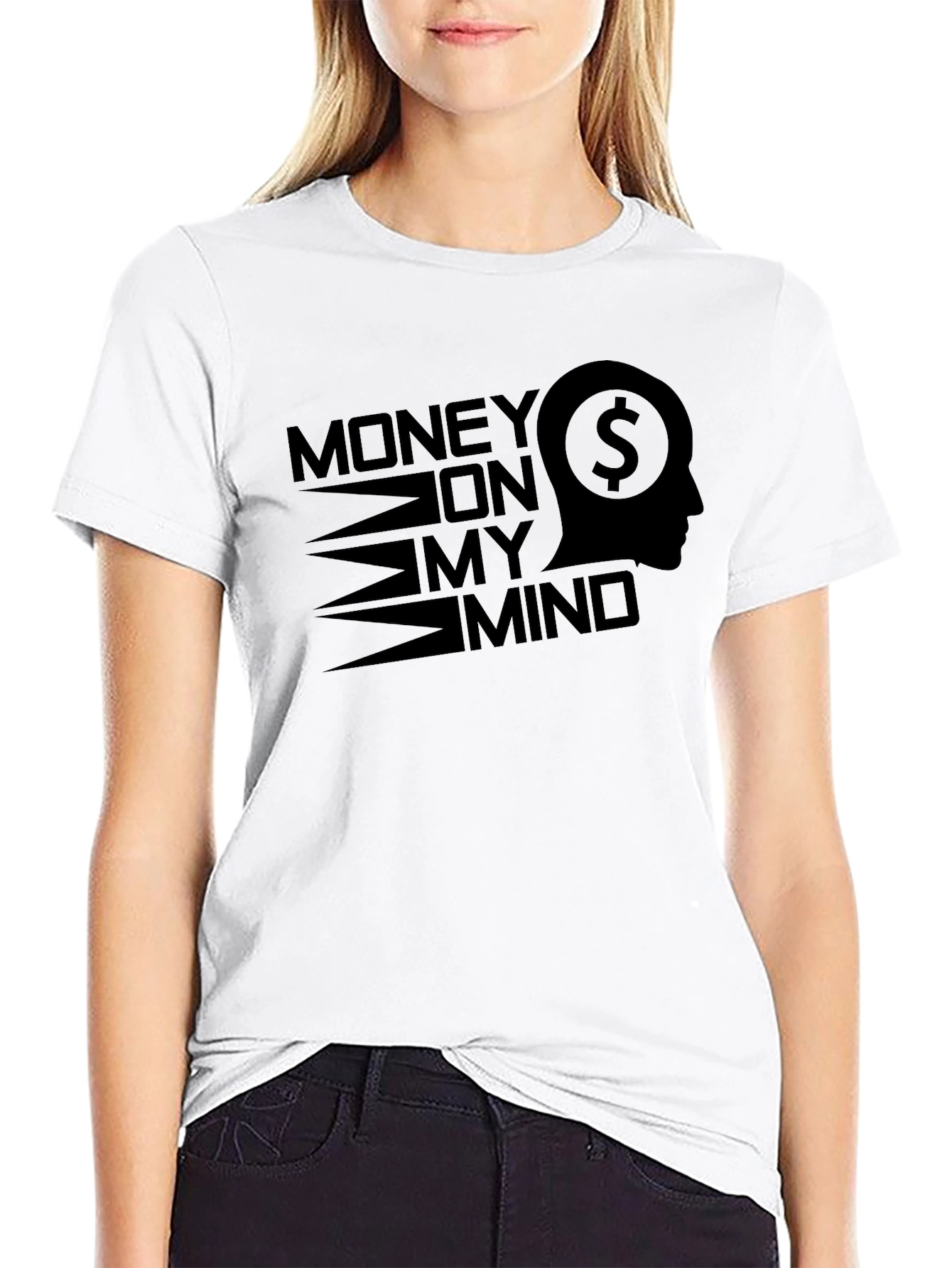 Black Money on My Mind Graphic Tee - Black view 9