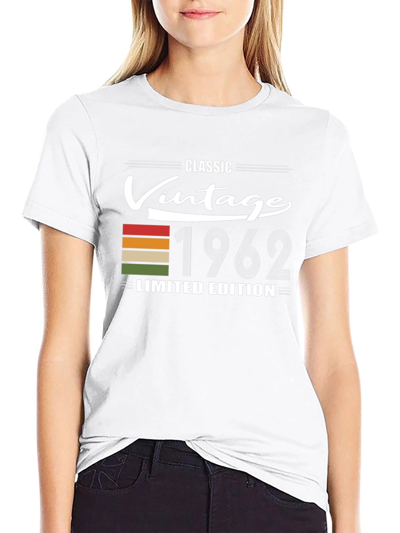 Black Classic Vintage 1962 Limited Edition T-Shirt view 9