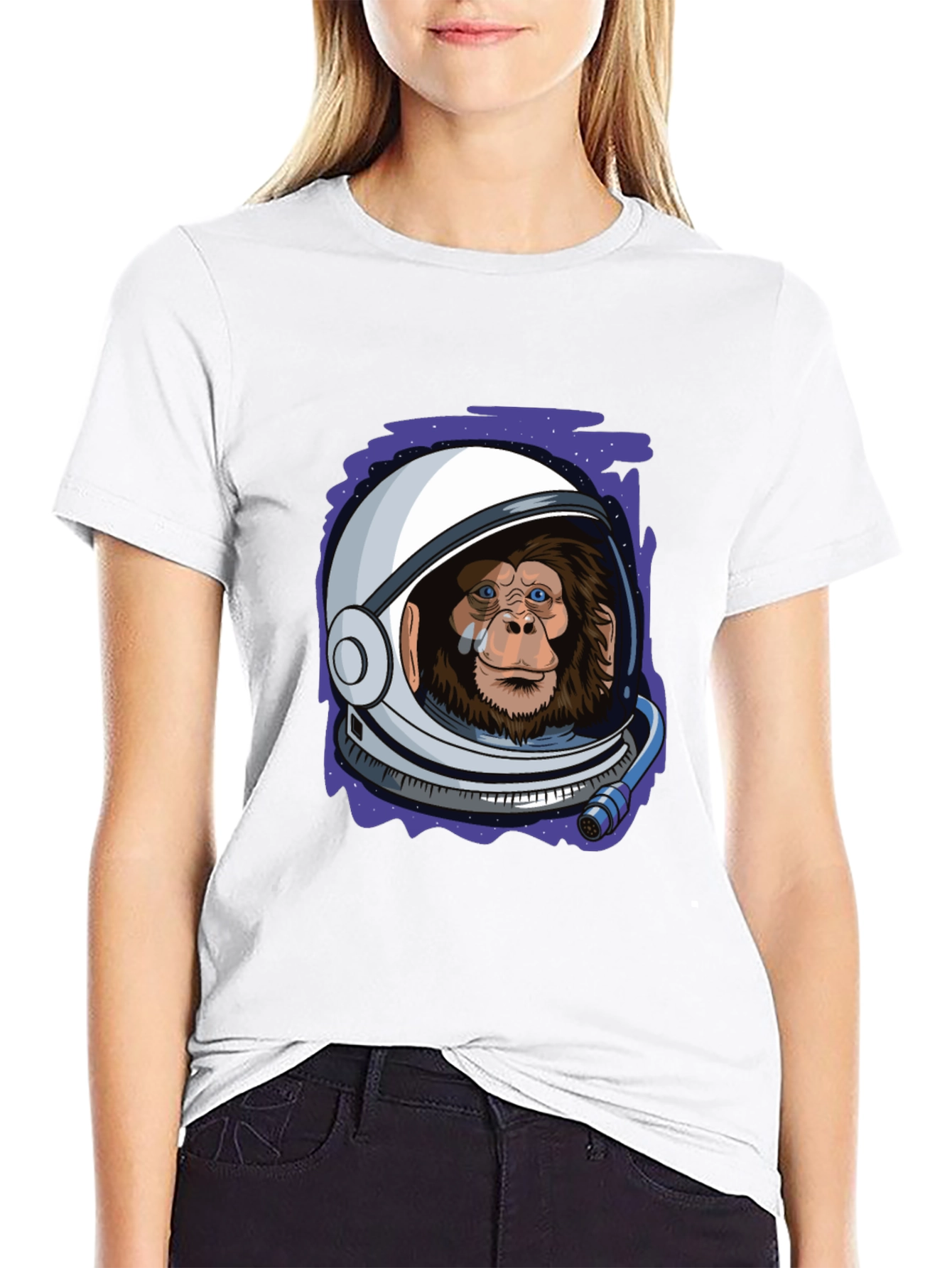 Black Ape Astronaut T-Shirt - Space Monkey Tee view 9