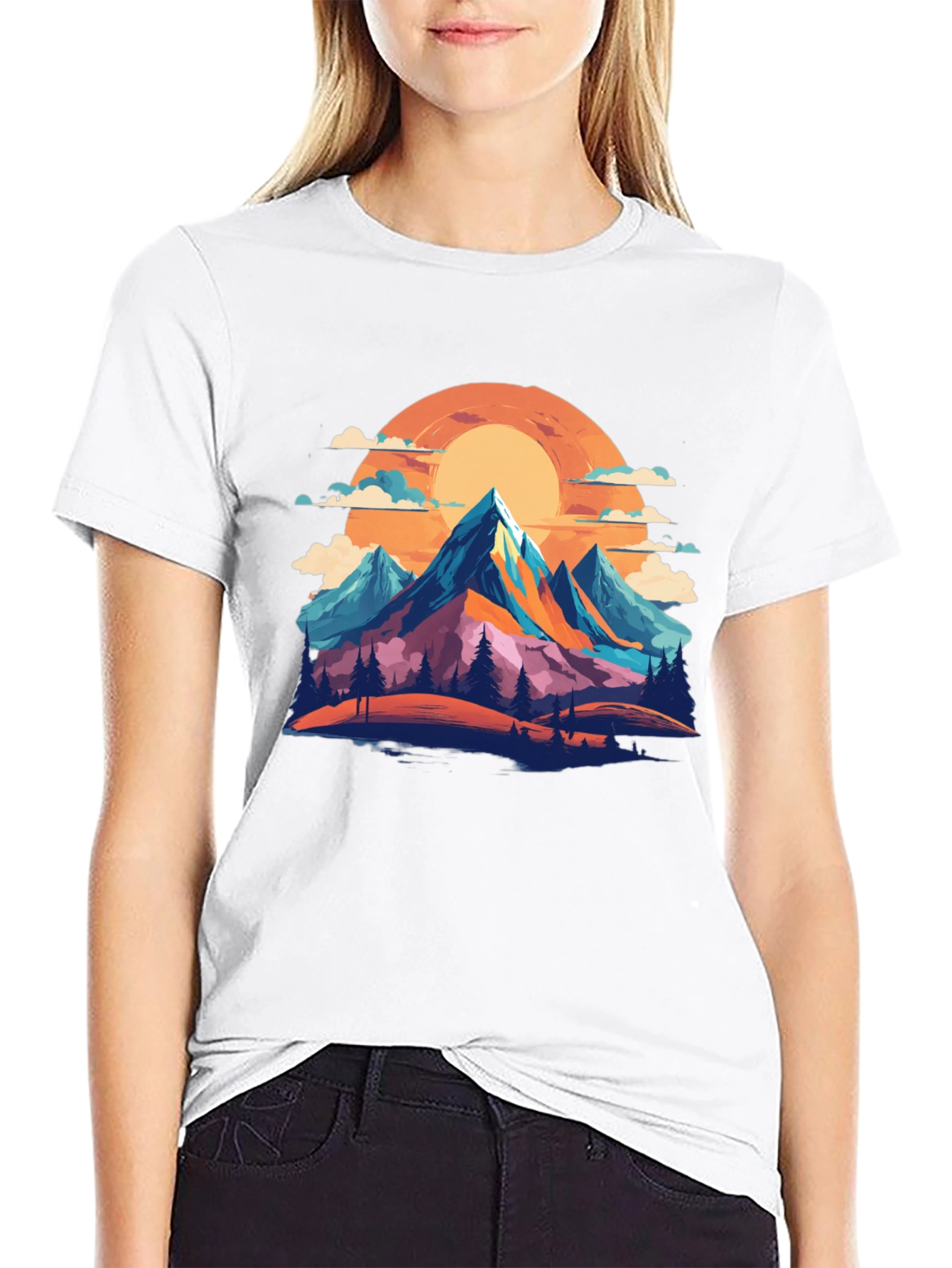 Black Mountain Sunset Graphic Tee view 9