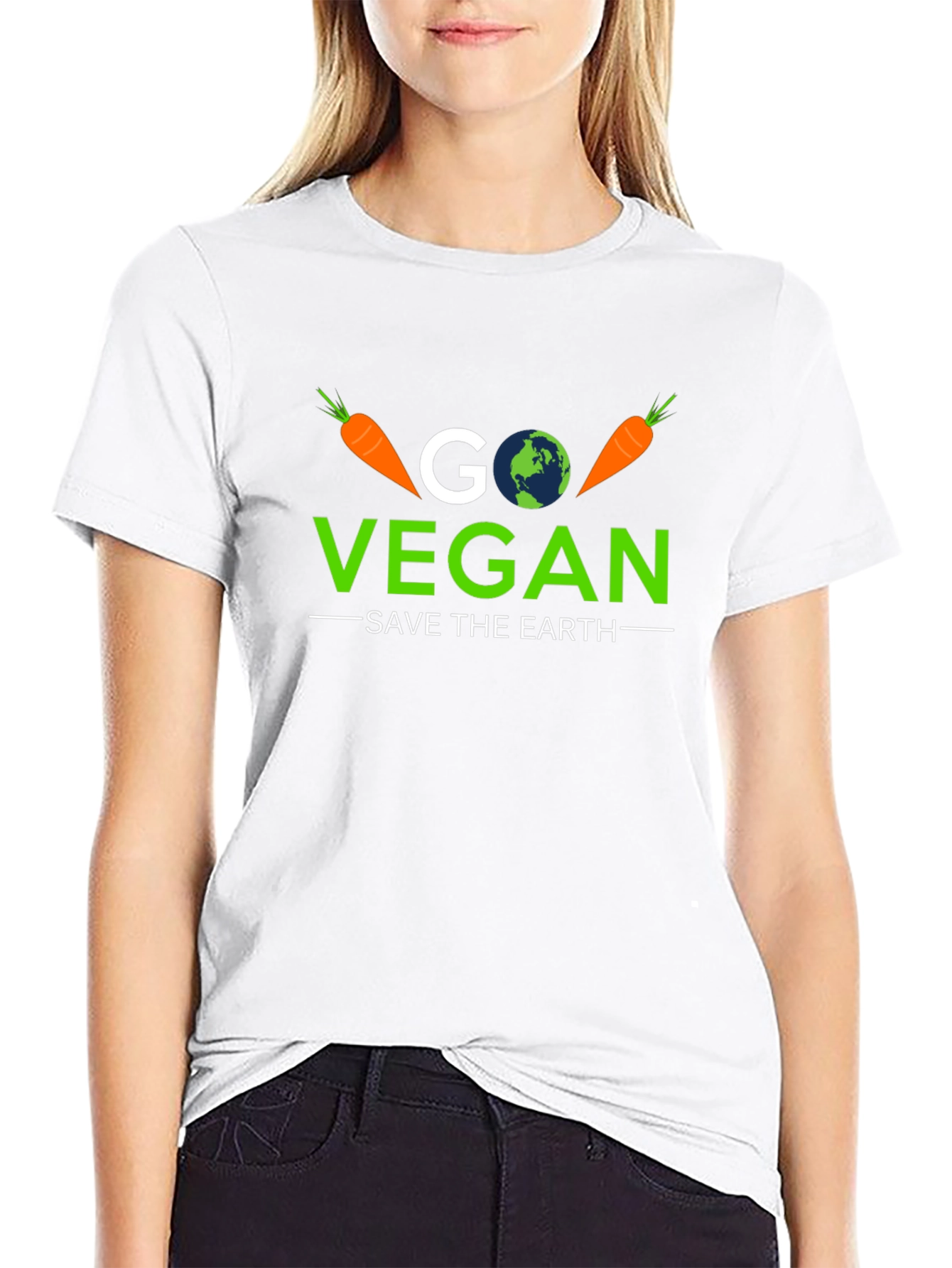 Go Vegan Save the Earth T-Shirt - 9