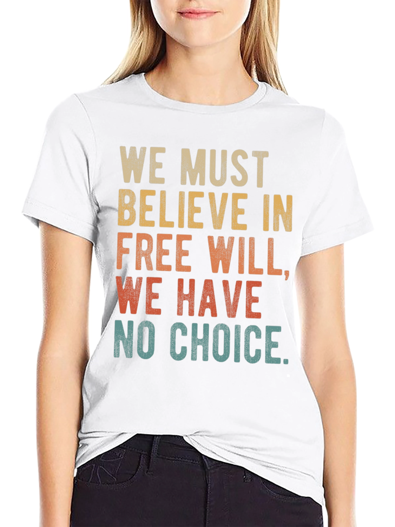 Black Free Will T-Shirt - We Must Believe Tee view 9
