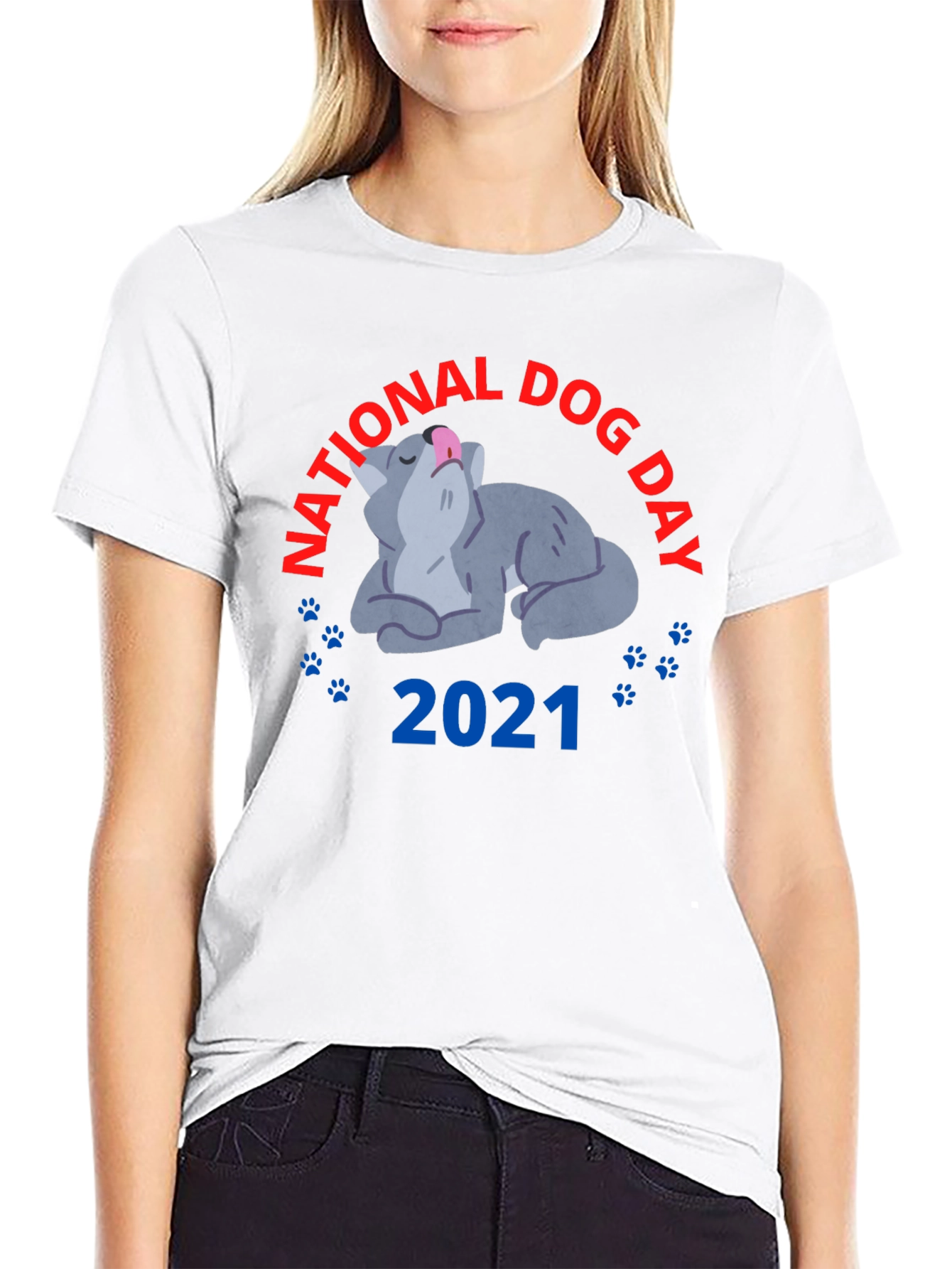 Black National Dog Day 2021 T-Shirt view 9