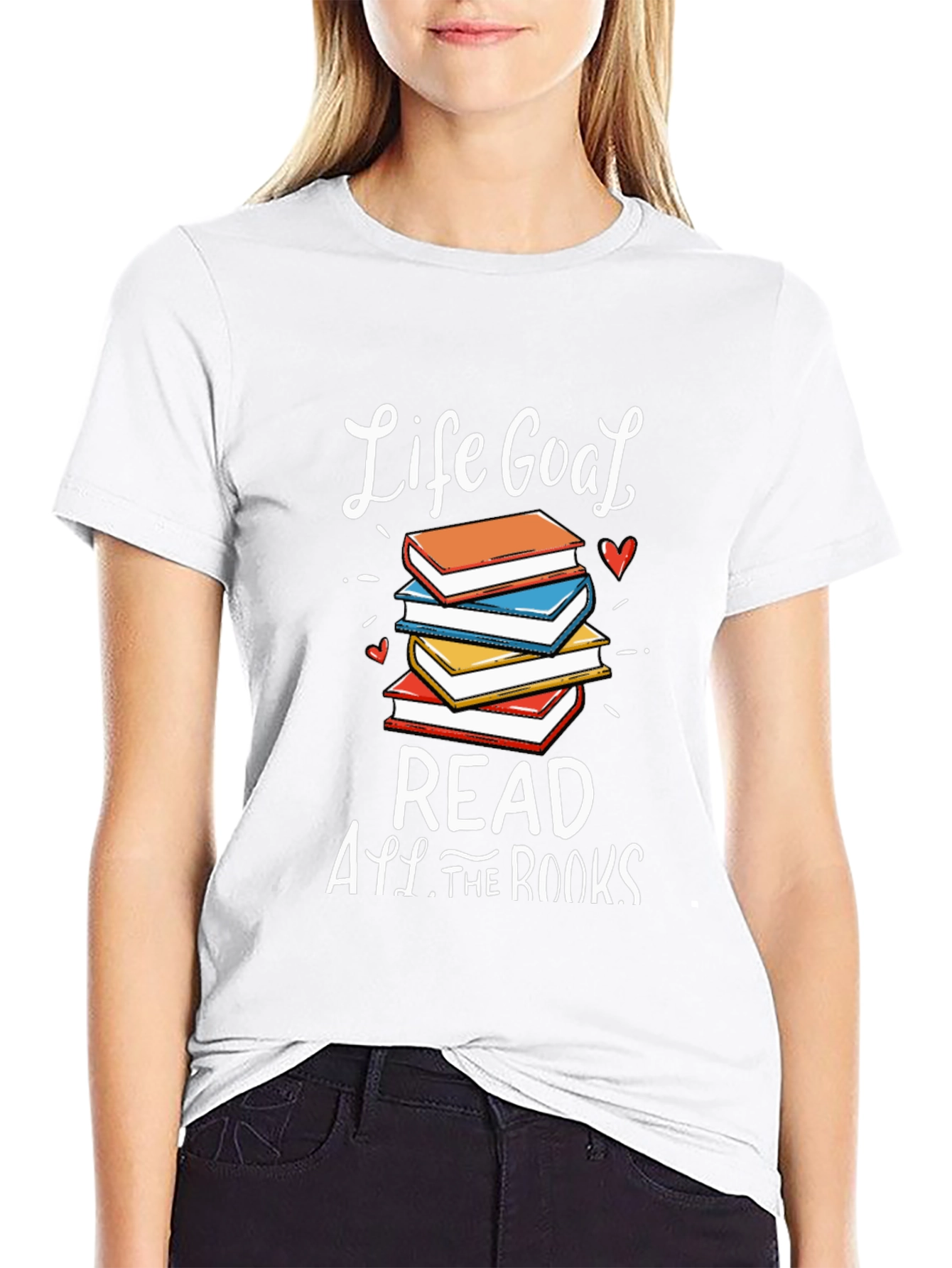 Black Life Goal Read All The Books T-Shirt view 9