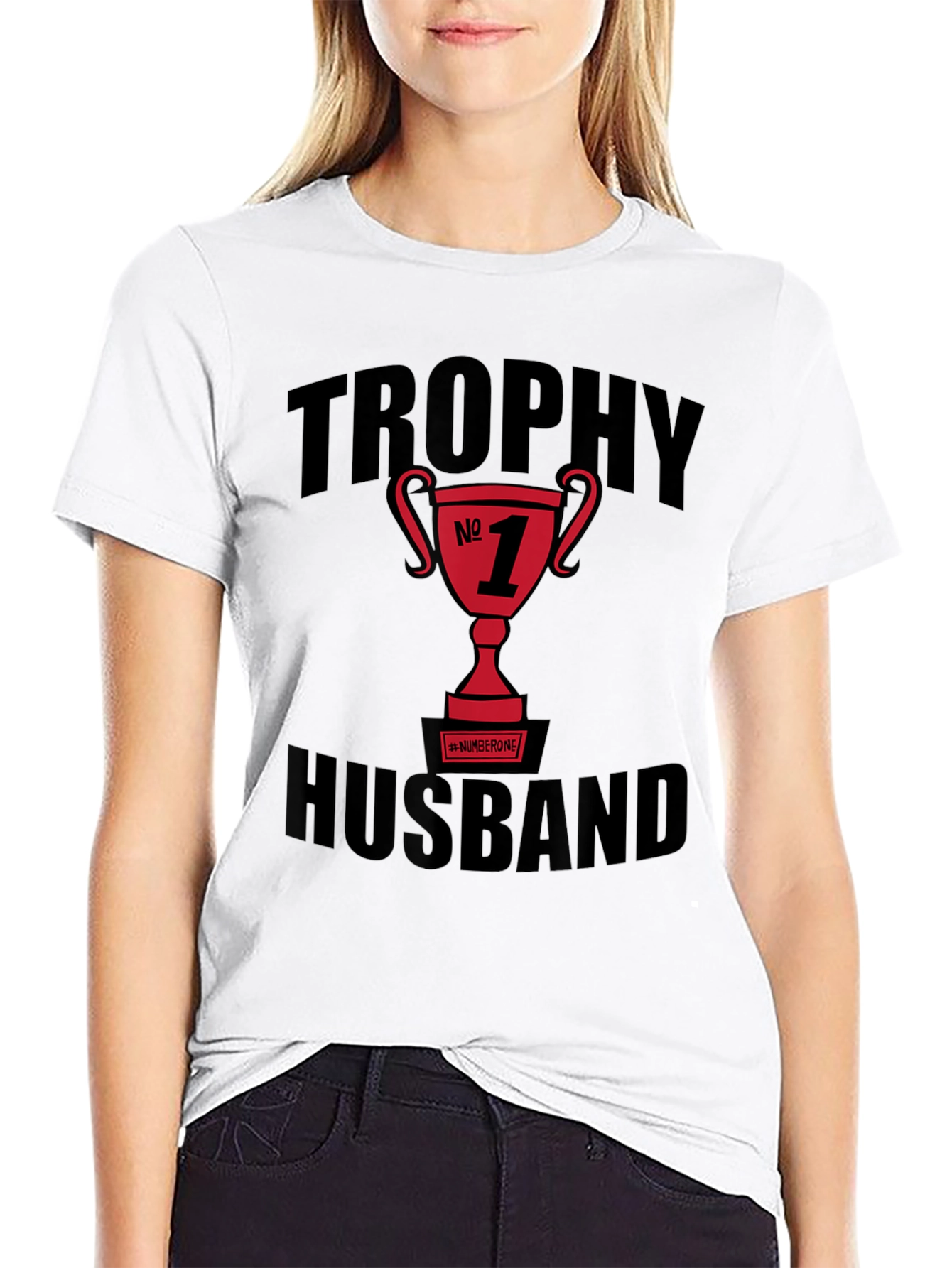 Black Trophy Husband #1 Graphic Tee view 9