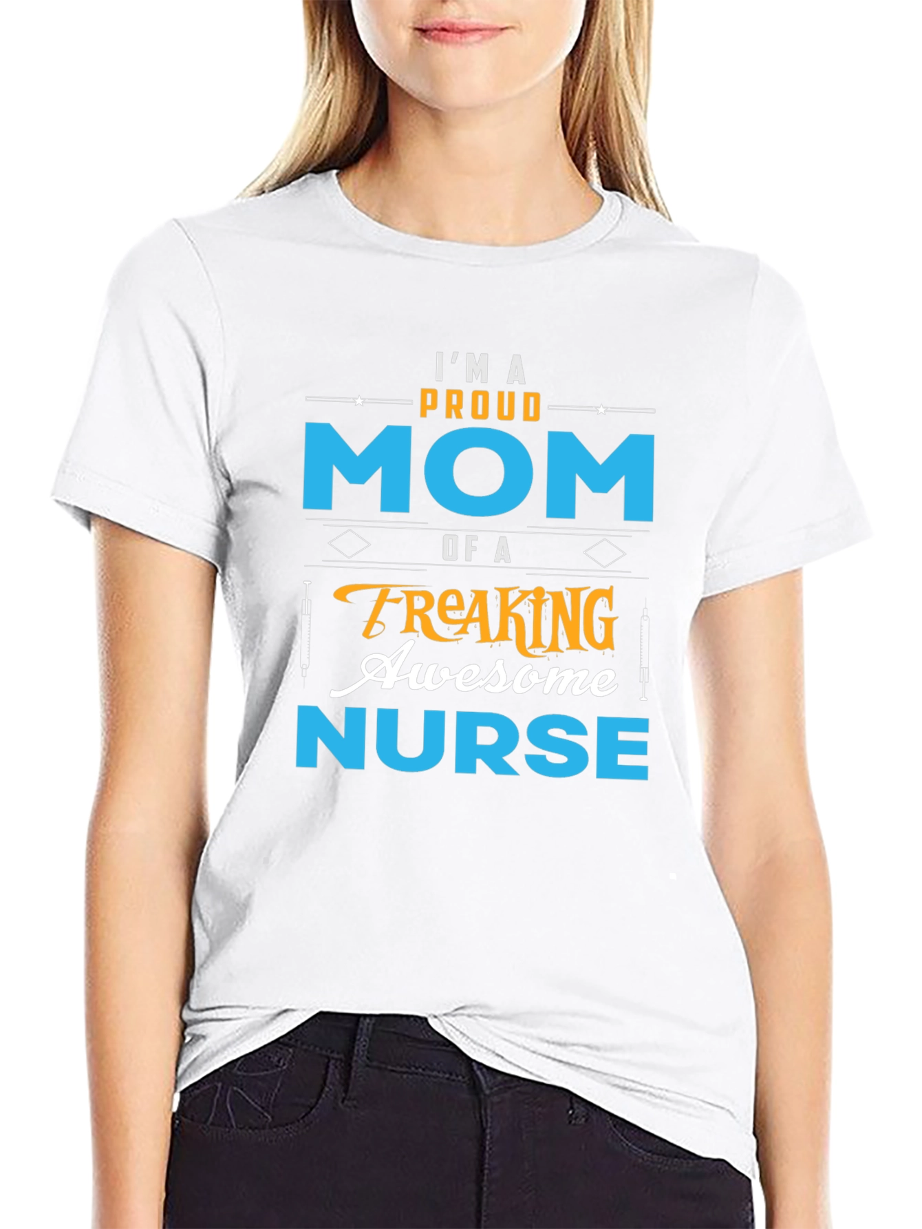 Proud Mom of an Awesome Nurse T-Shirt - 9