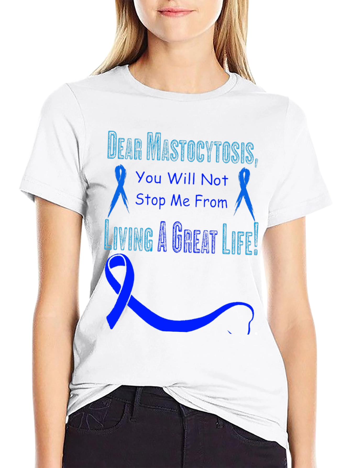 Black Mastocytosis Awareness T-Shirt view 9