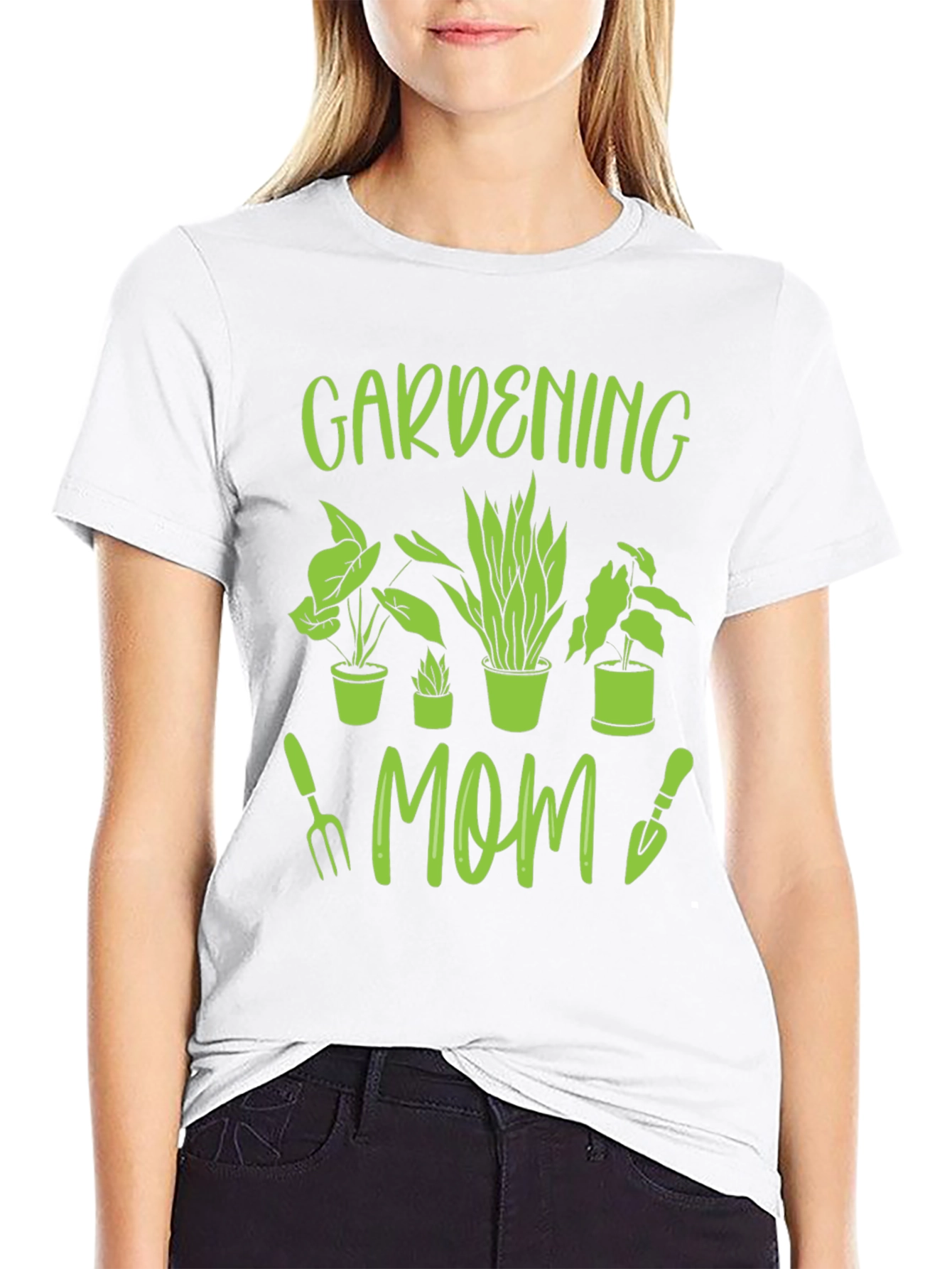 Black Gardening Mom T-Shirt - Plant Lover Apparel view 9