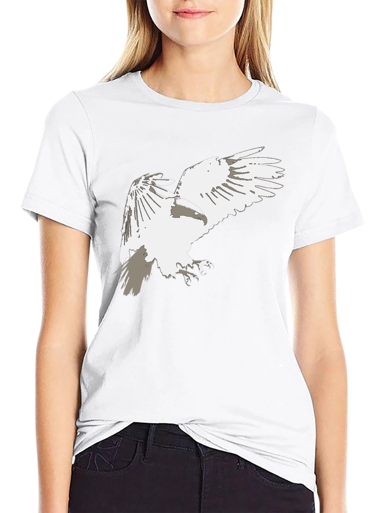 Black Eagle Graphic Print T-Shirt view 9
