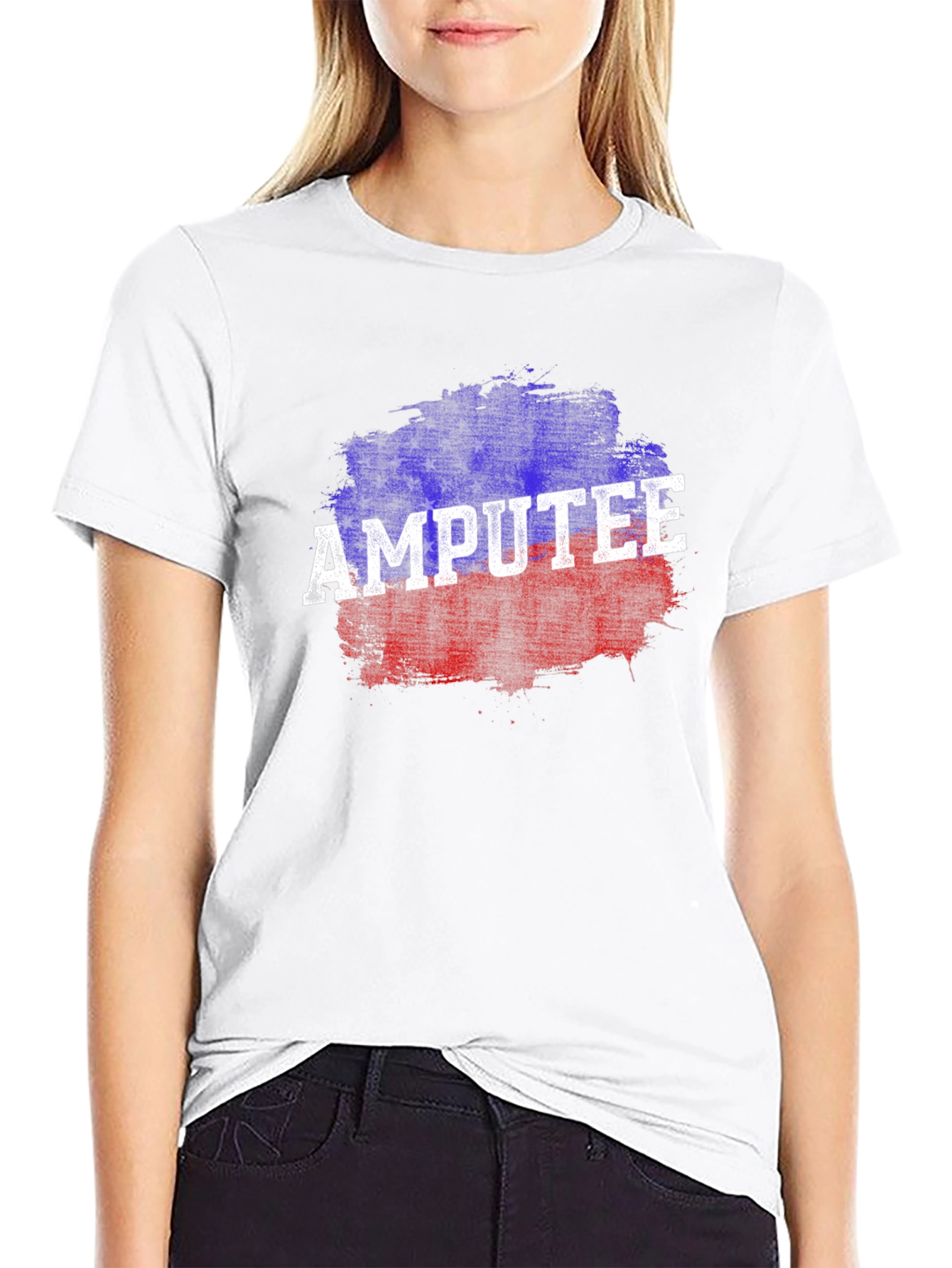 Black Amputee Patriotic T-Shirt view 9