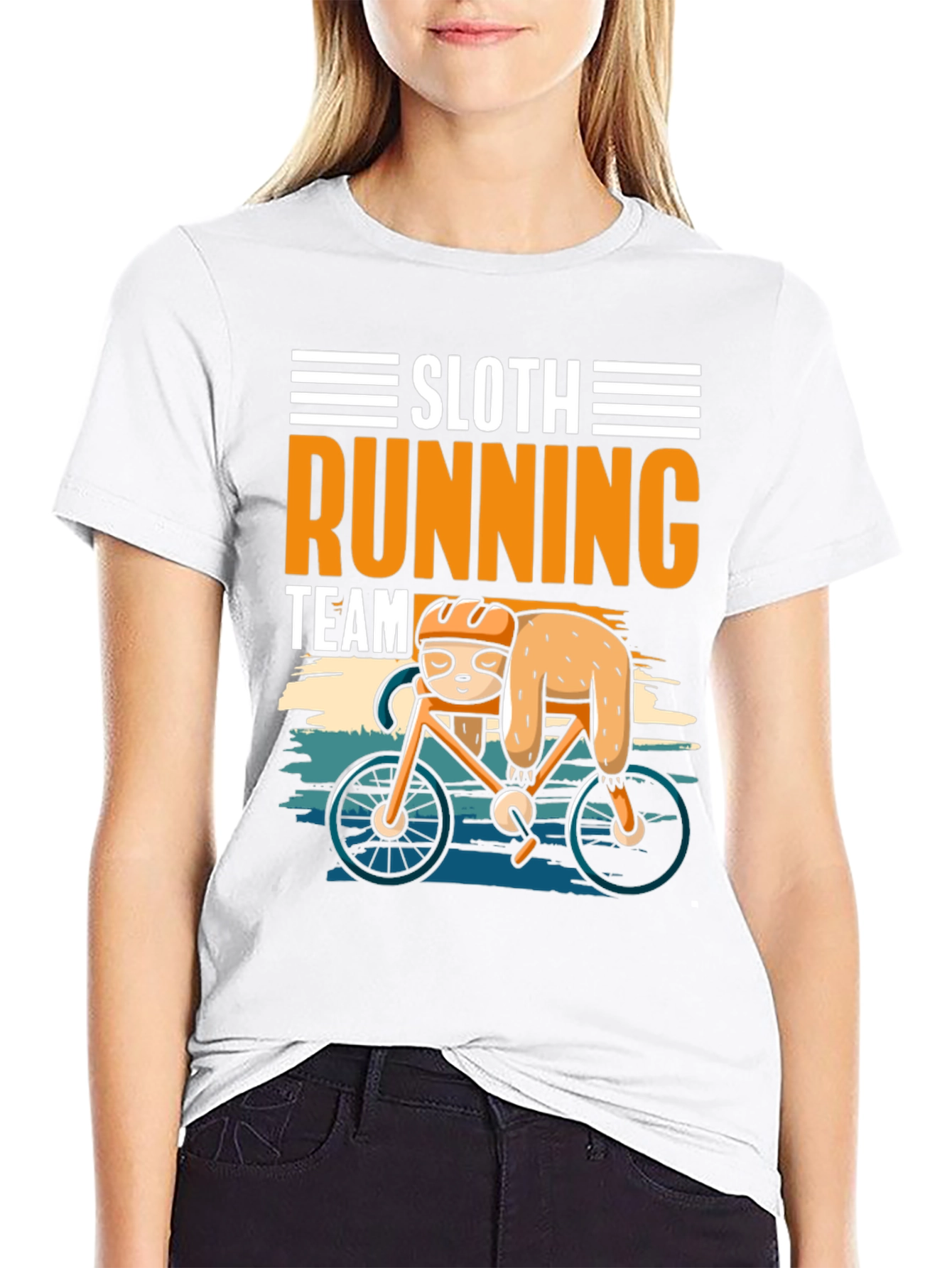 Black Sloth Running Team T-Shirt view 9