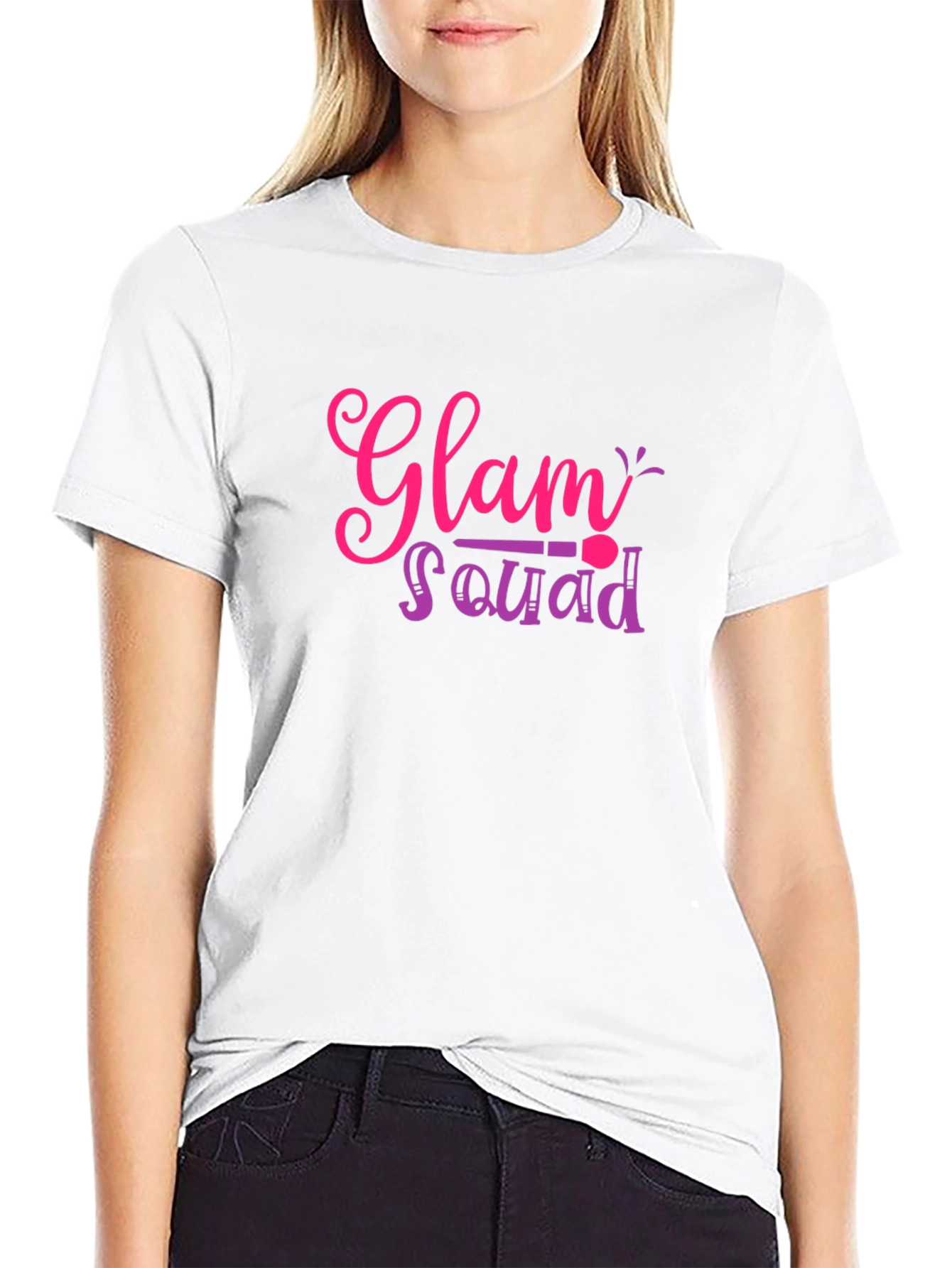 Black Glam Squad Black T-Shirt view 9