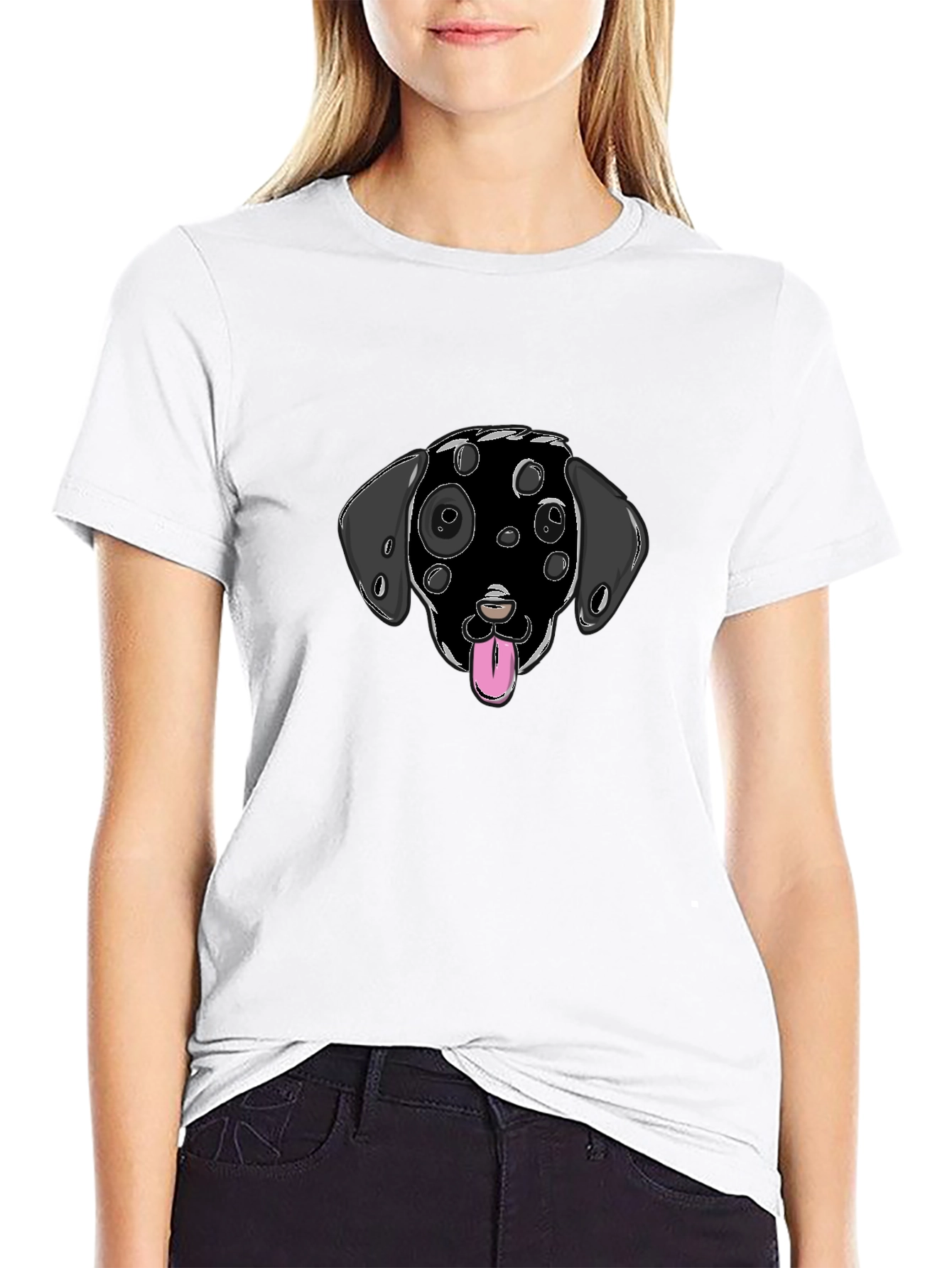 Black Black Dog Spot T-Shirt view 9