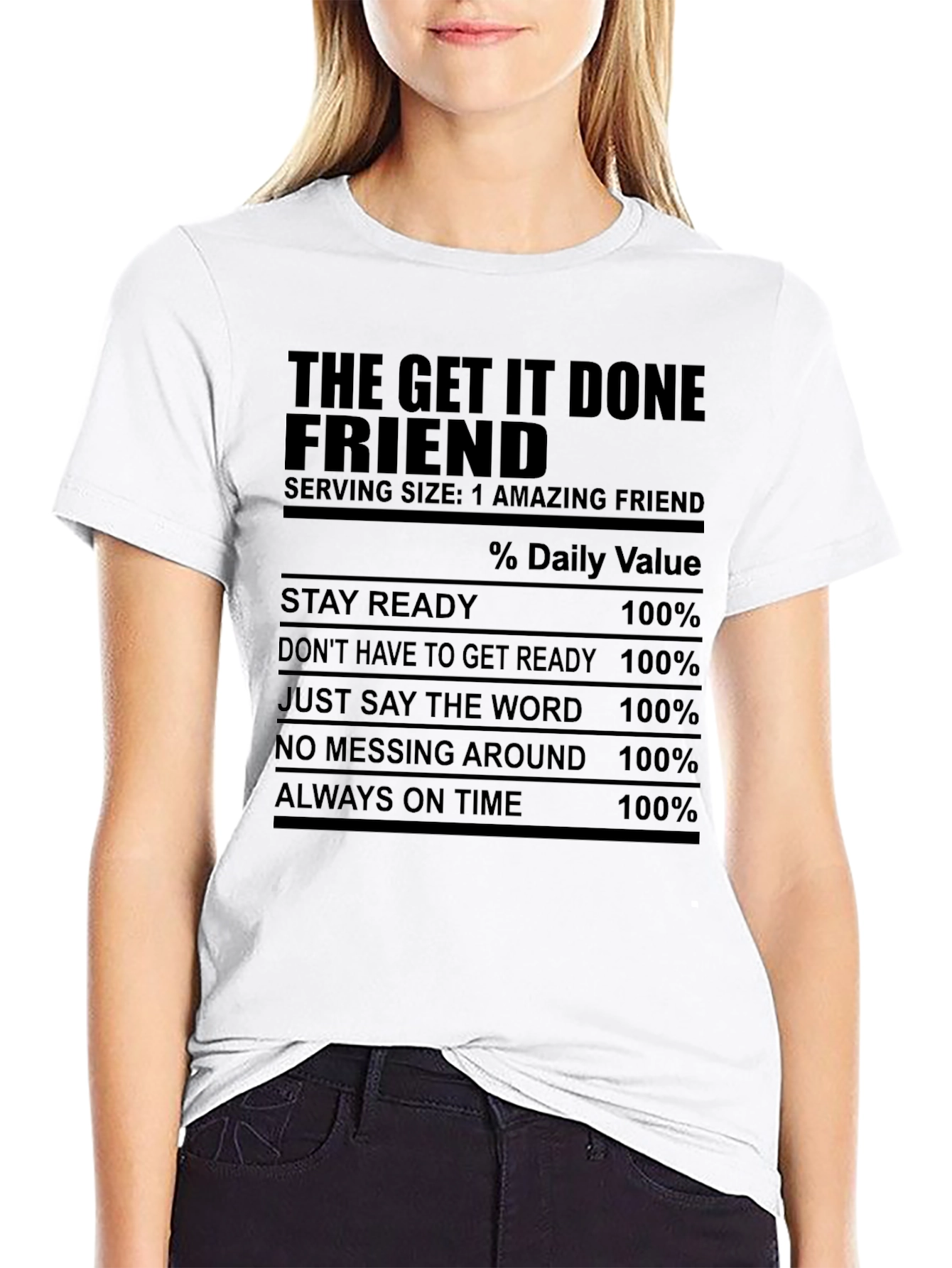 Black The Get It Done Friend T-Shirt view 9