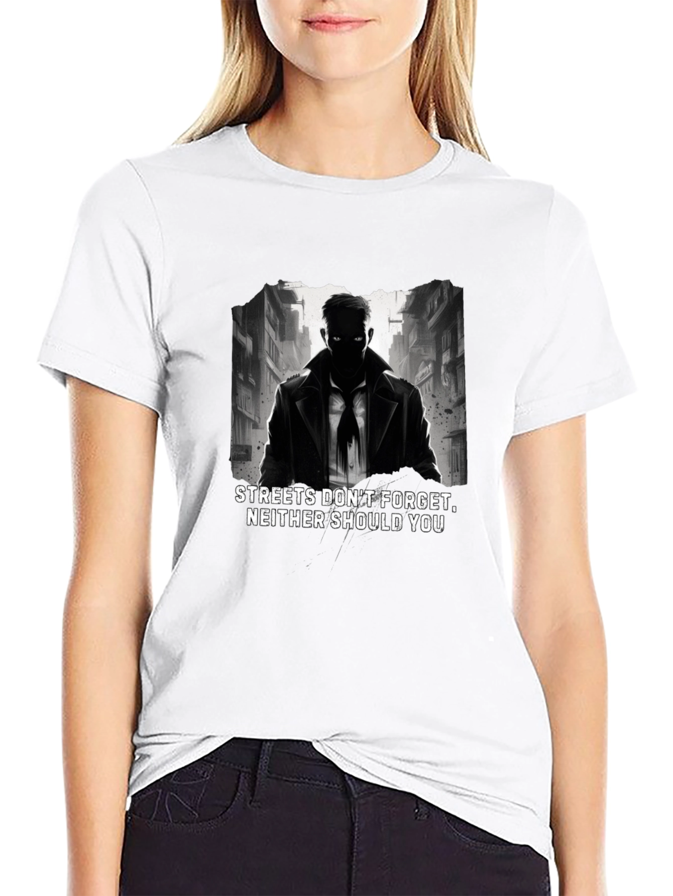 Black Streets Don't Forget Graphic T-Shirt view 9