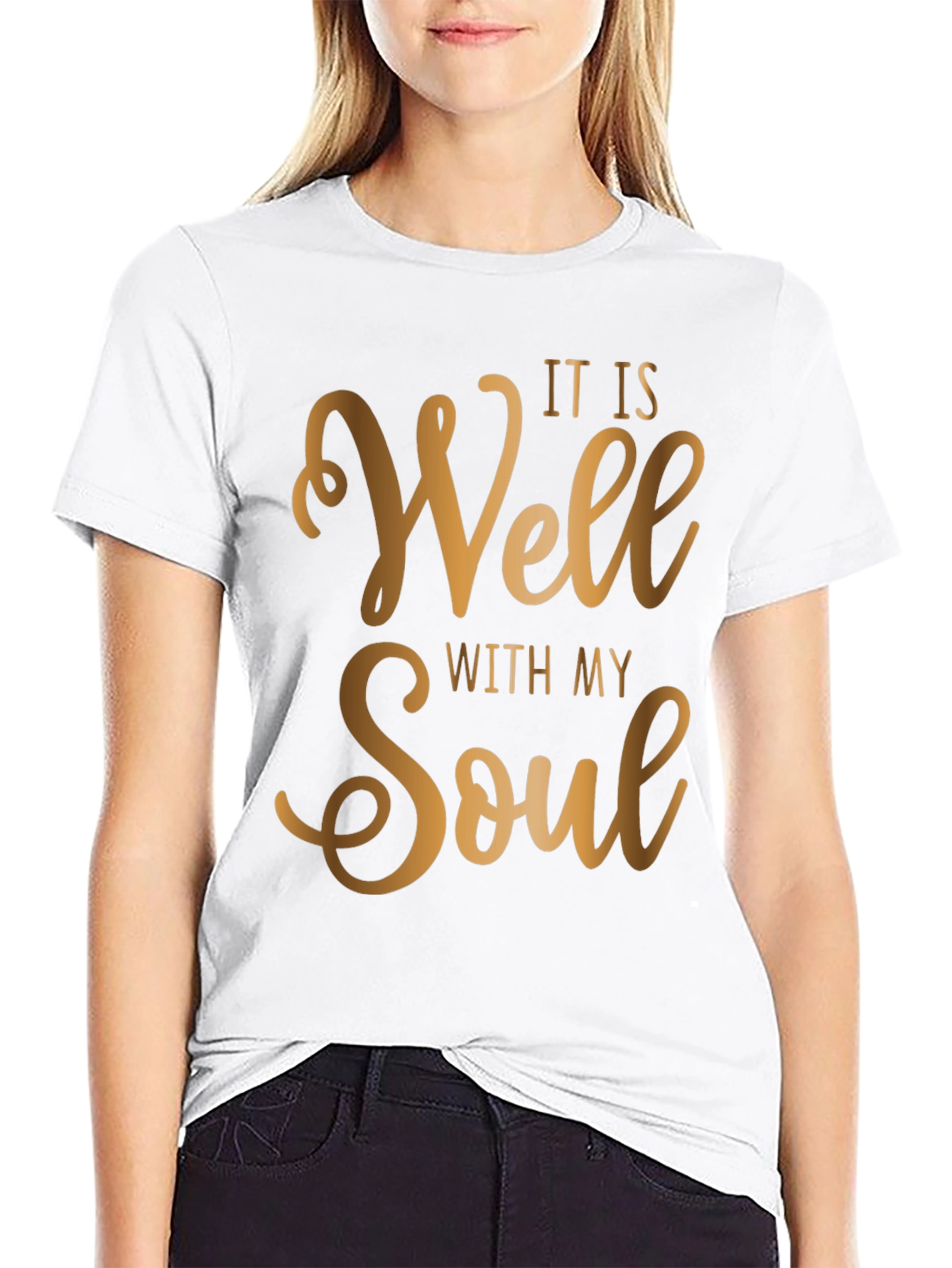 Black It is Well With My Soul T-Shirt view 9