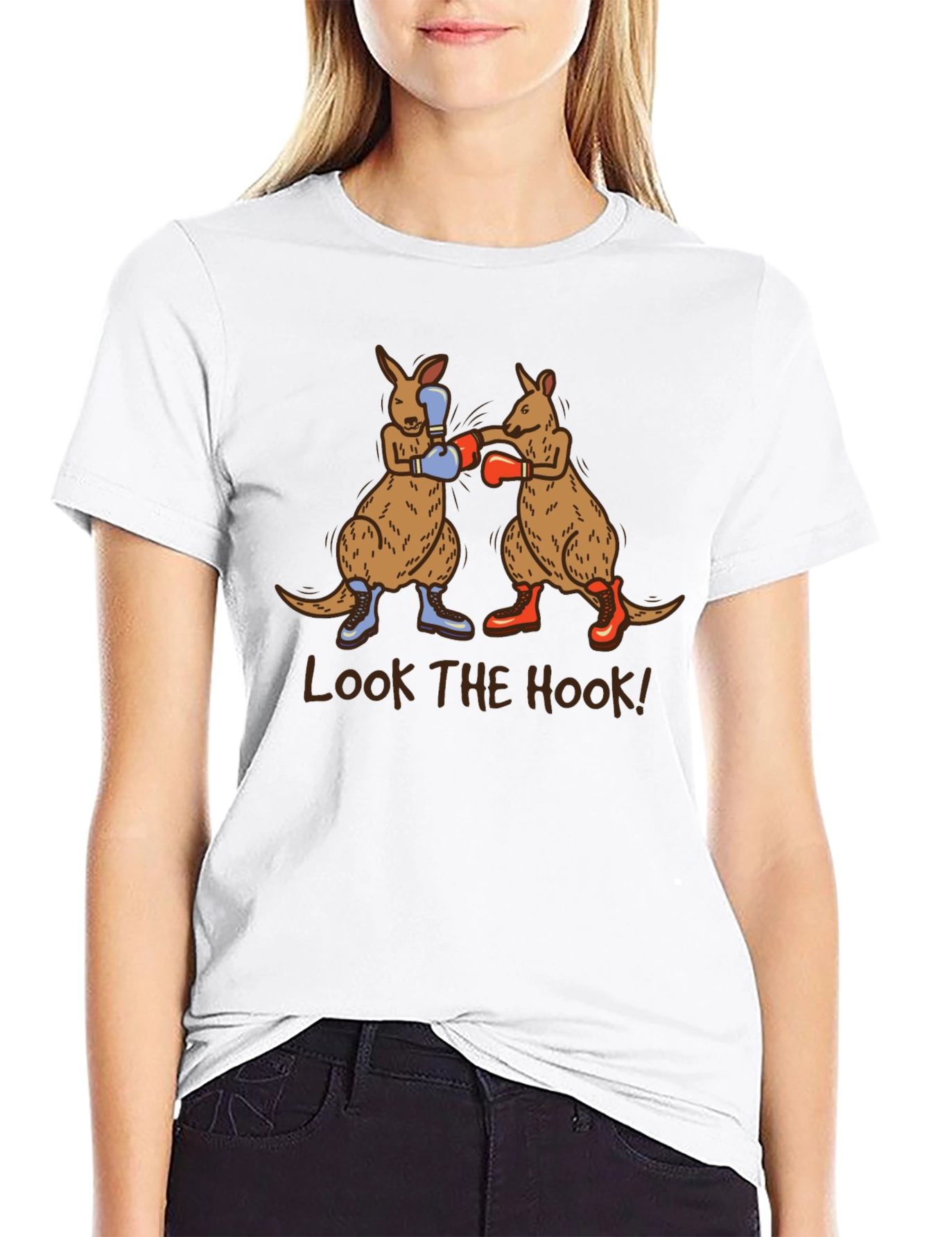 Black Boxing Kangaroos T-Shirt - Look the Hook! view 9