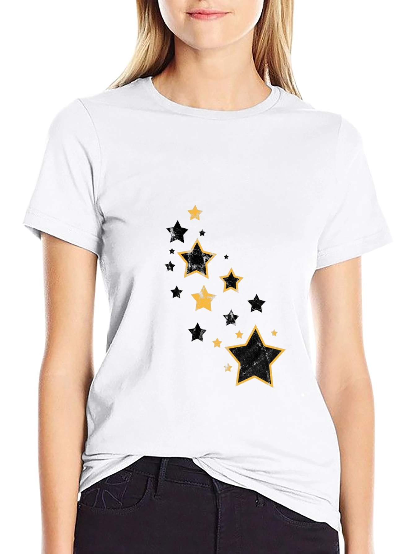 Black Star Graphic Black T-Shirt view 9