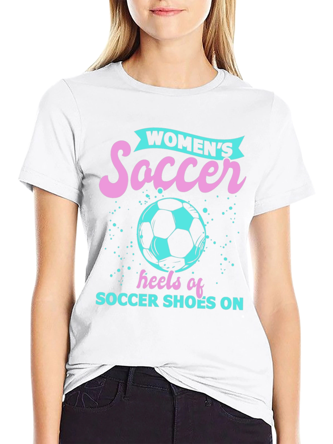 Women's Soccer Heels Graphic Tee - 9