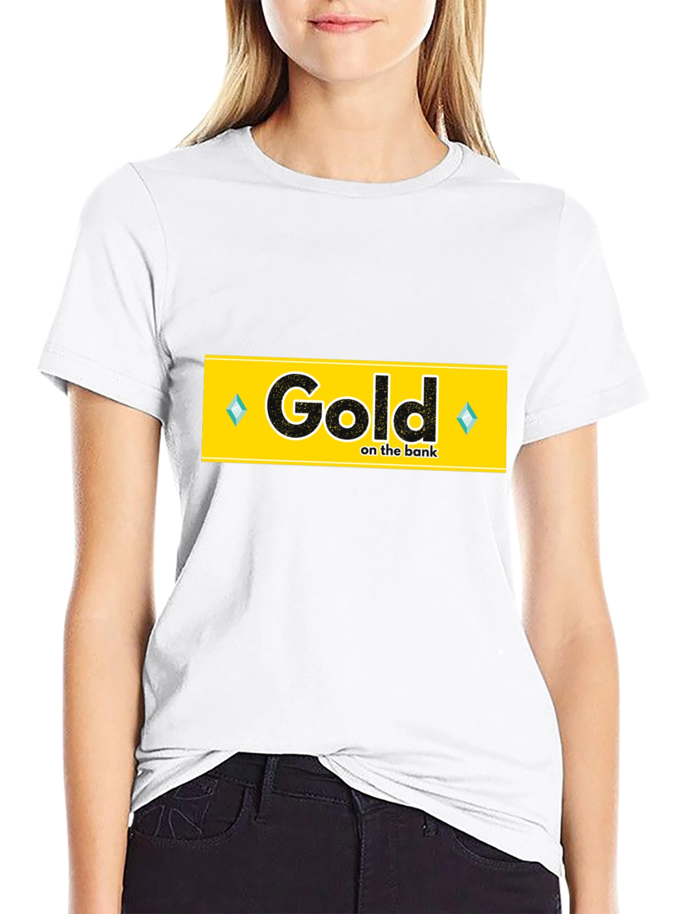 Black Gold on the Bank T-Shirt - Black view 9