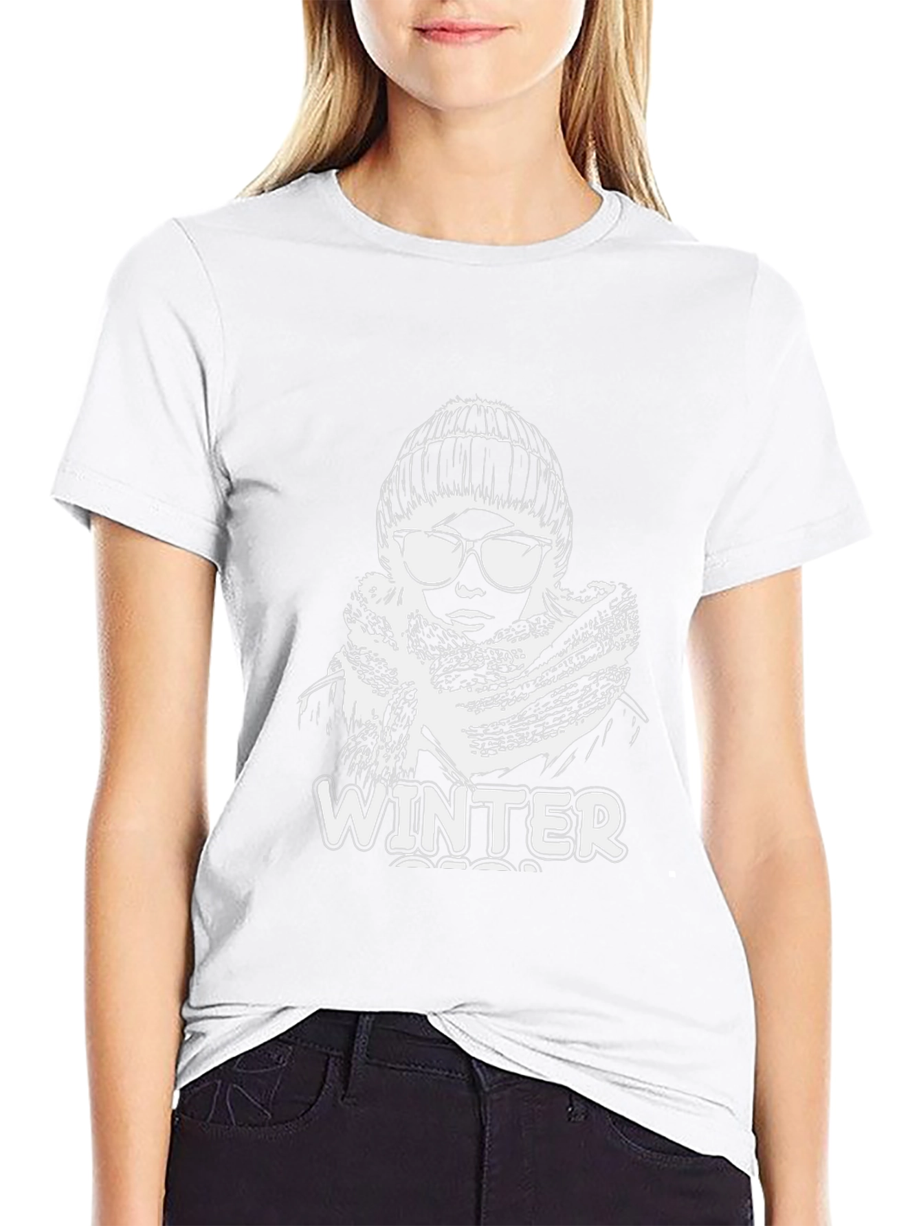 Winter Graphic Black Tee - Stylish Unisex Fashion - 9