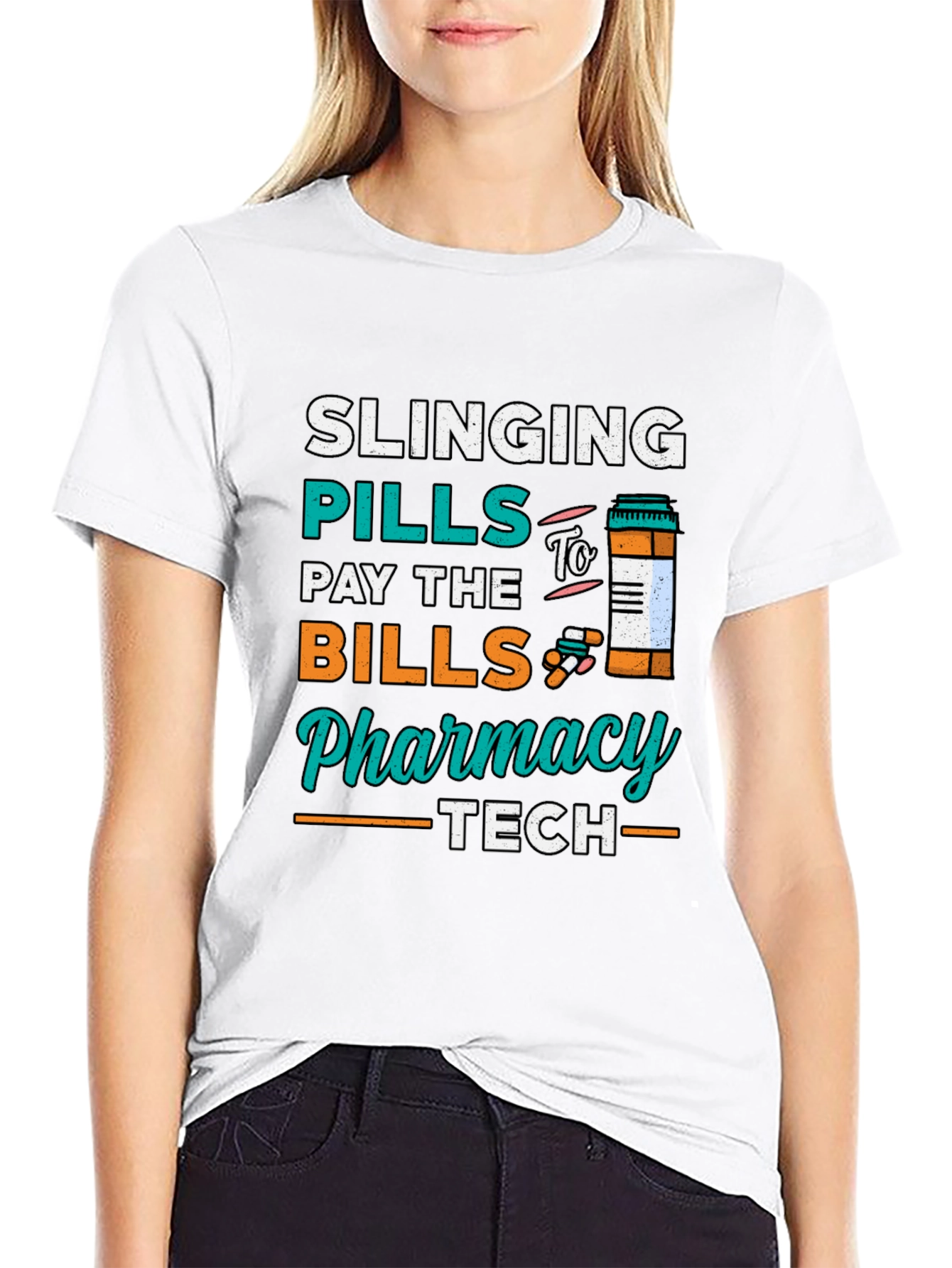 Black Pharmacy Tech T-Shirt - Slinging Pills view 9
