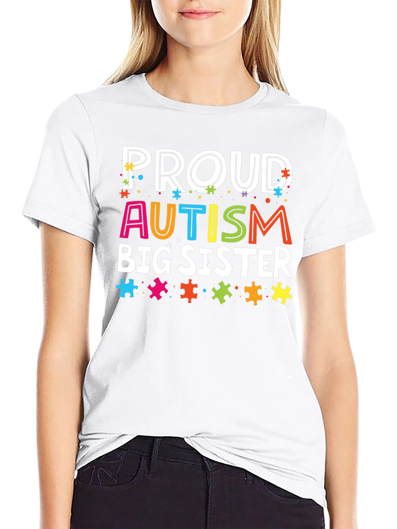 Proud Autism Big Sister T-Shirt - 9