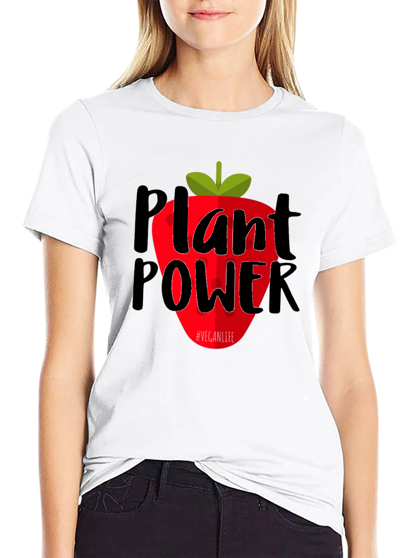 Plant Power Vegan Life T-Shirt - 9