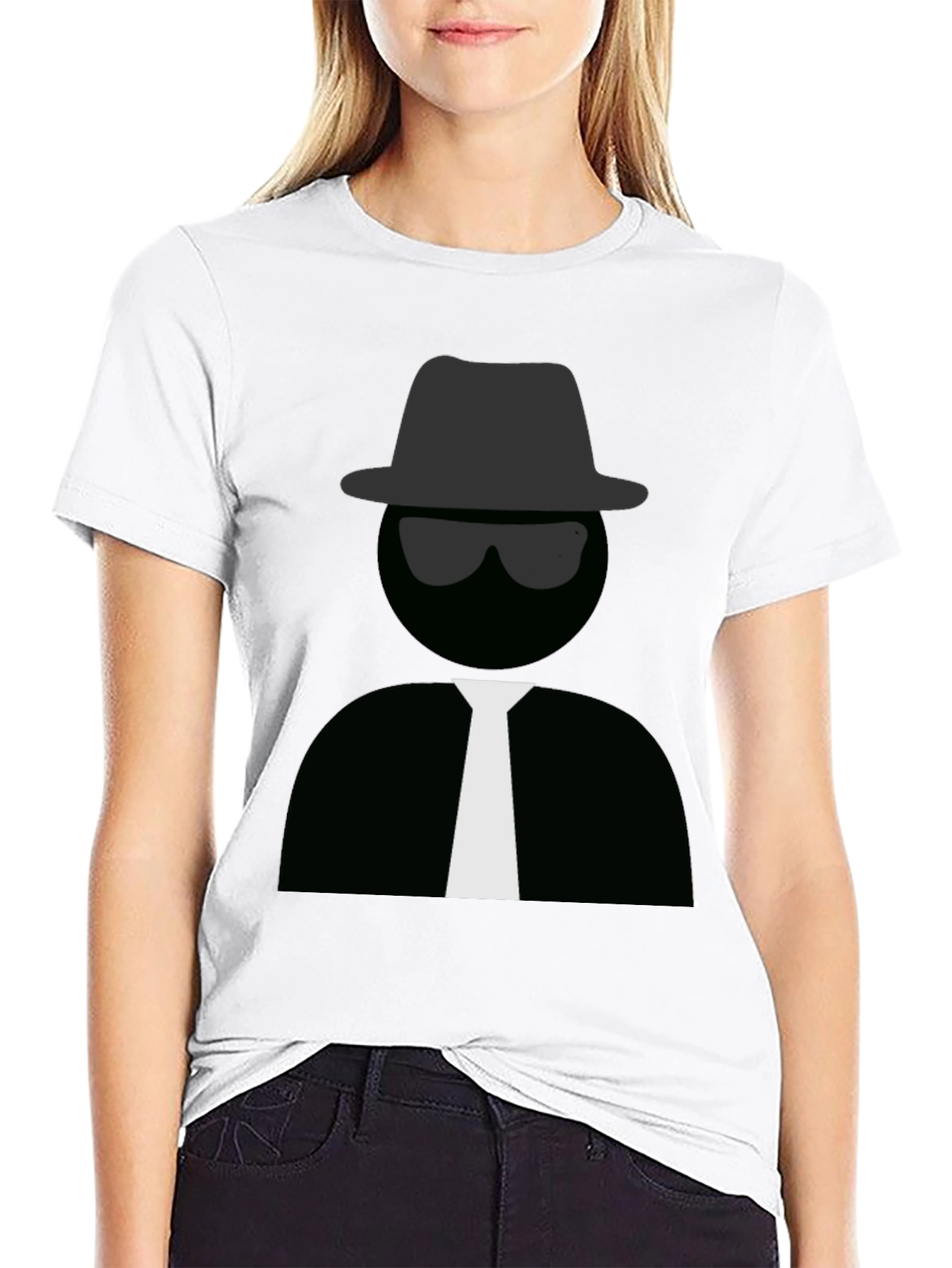 Men's Black T-Shirt with Detective Graphic - 9