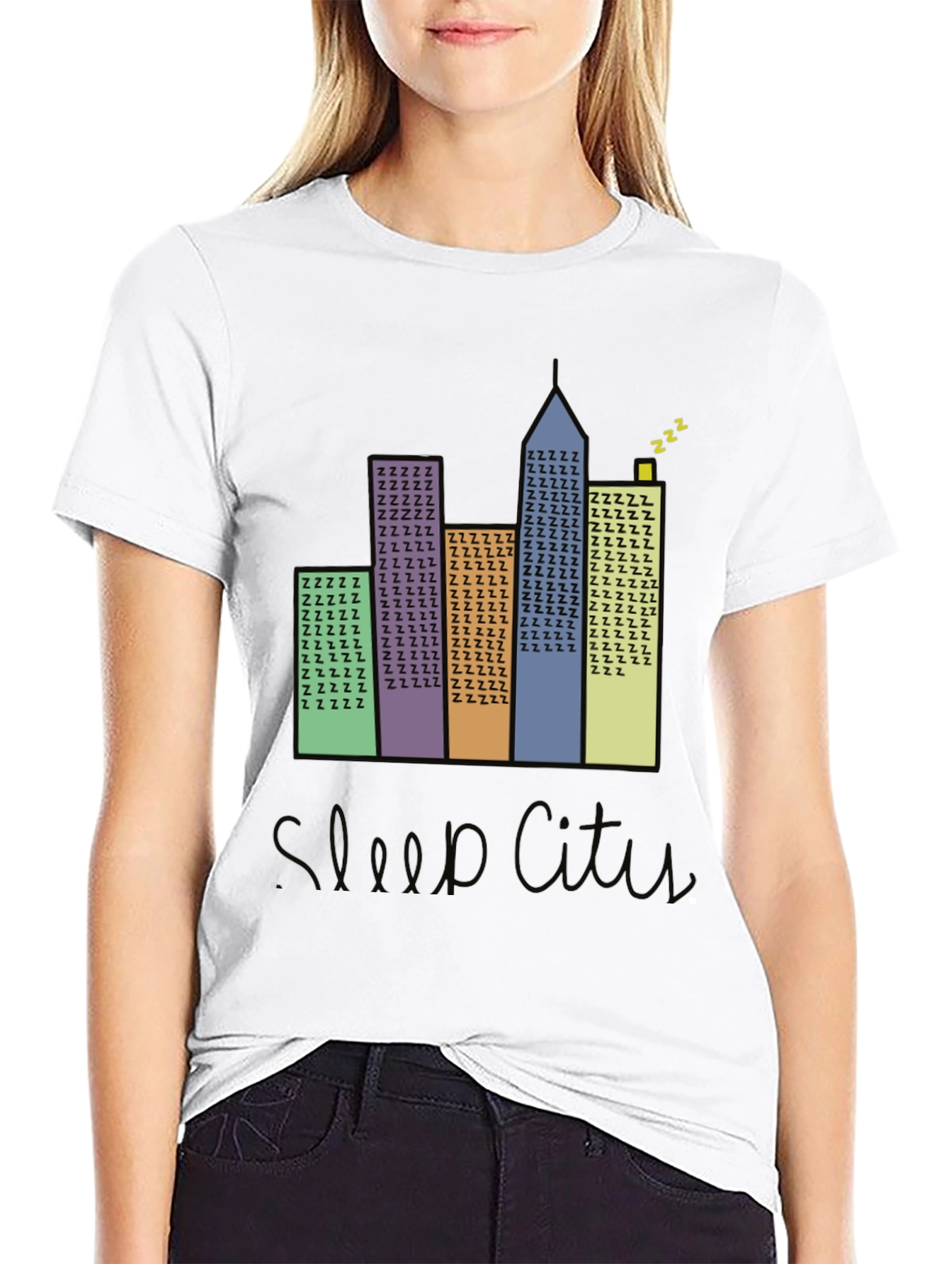 Black Sleep City T-Shirt - Urban Dreams view 9