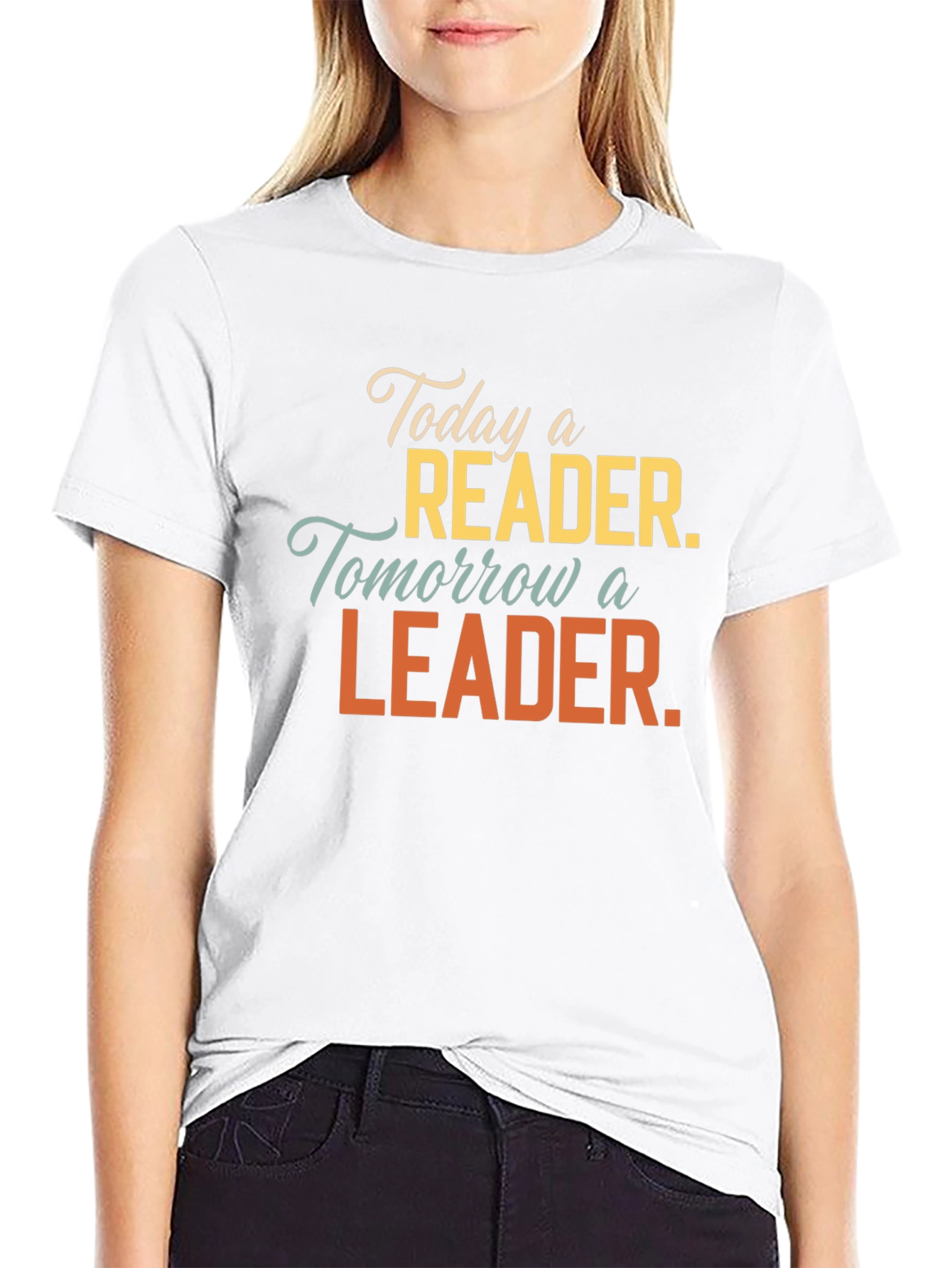 Black Reader Leader Graphic Tee - Soft Cotton Blend T-Shirt view 9