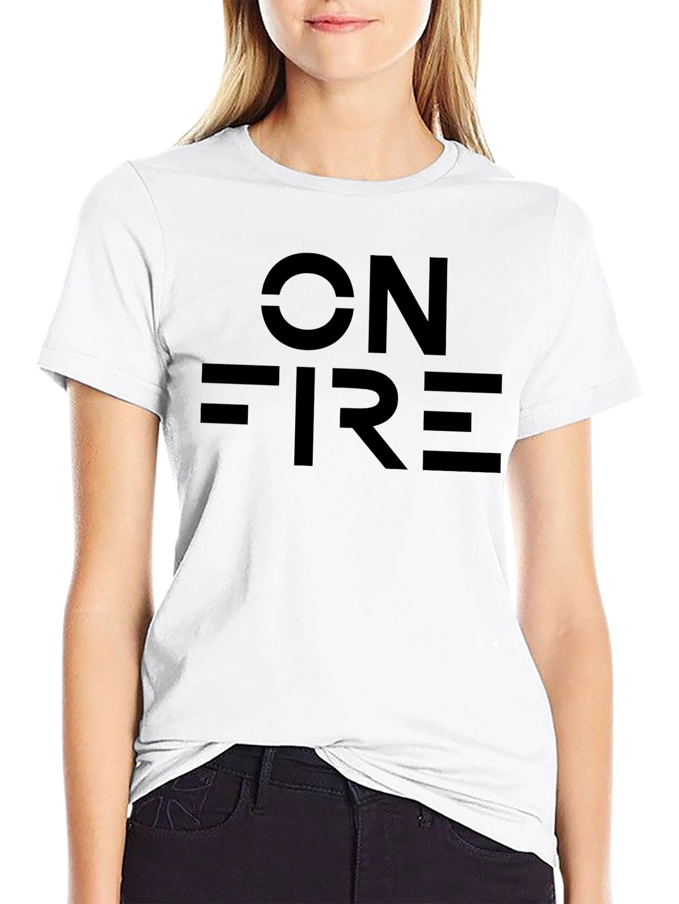 Black On Fire Graphic Tee - Black view 9