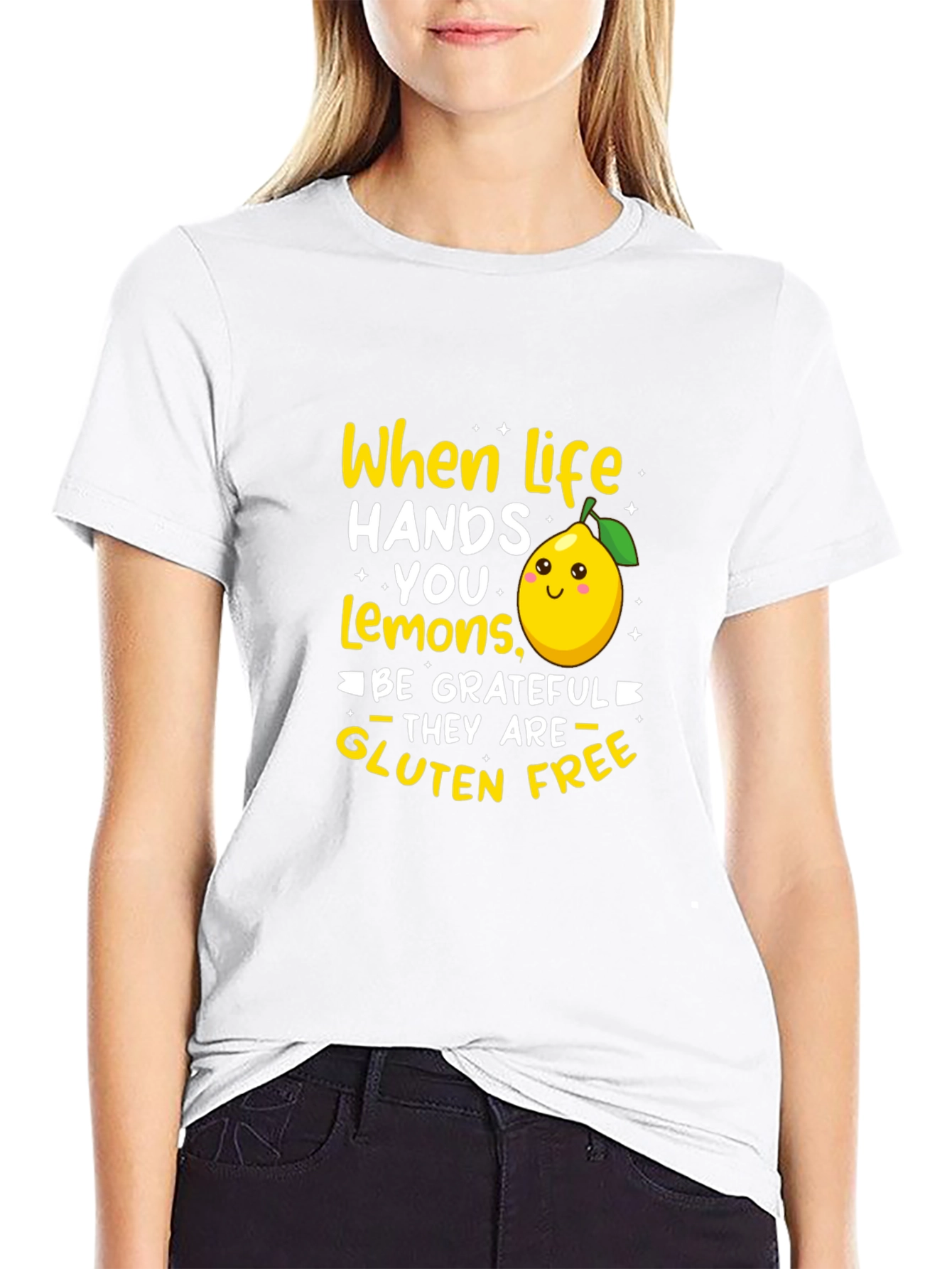 Black When Life Hands You Lemons T-Shirt view 9