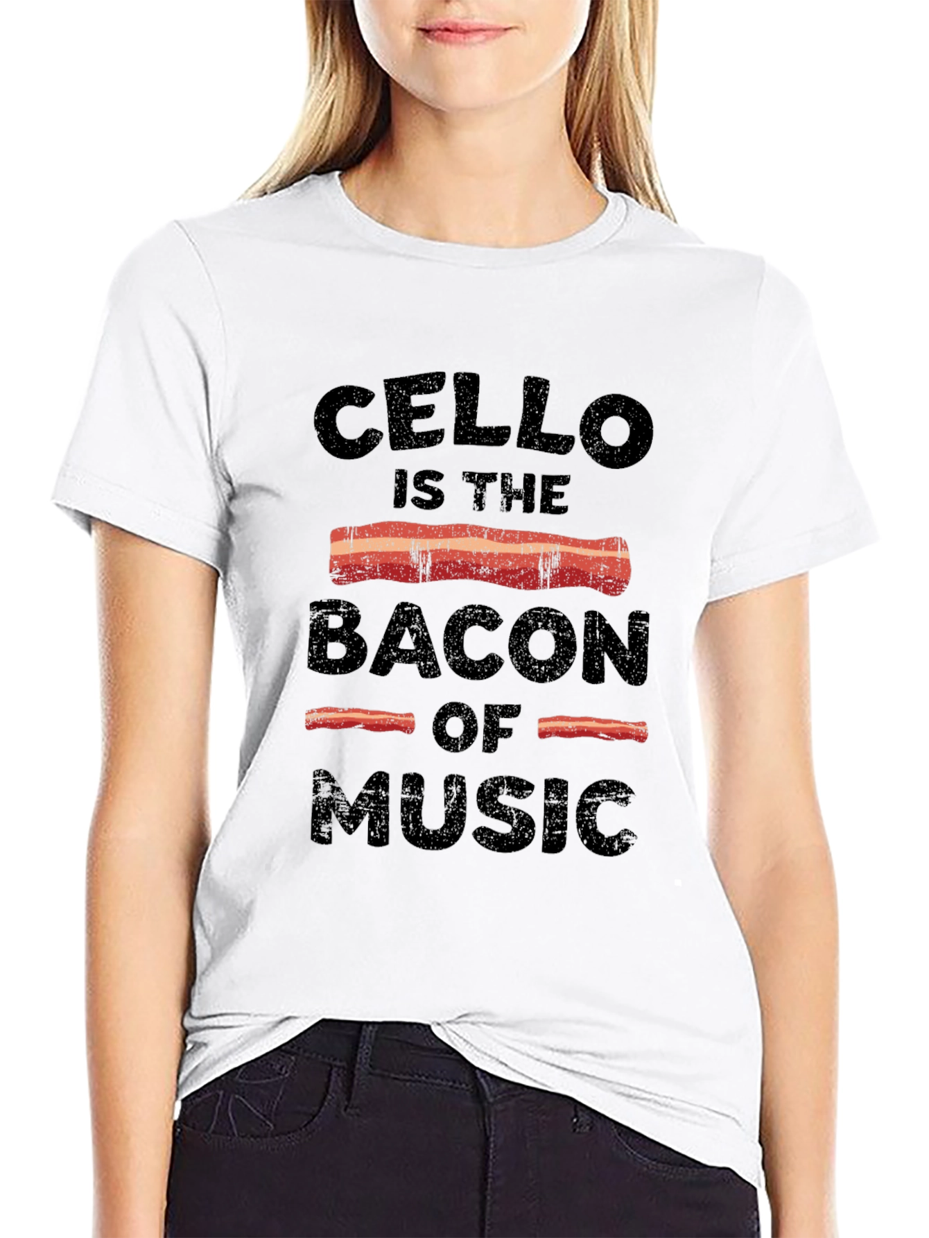 Cello Bacon of Music T-Shirt - Music Lover's Tee - 9