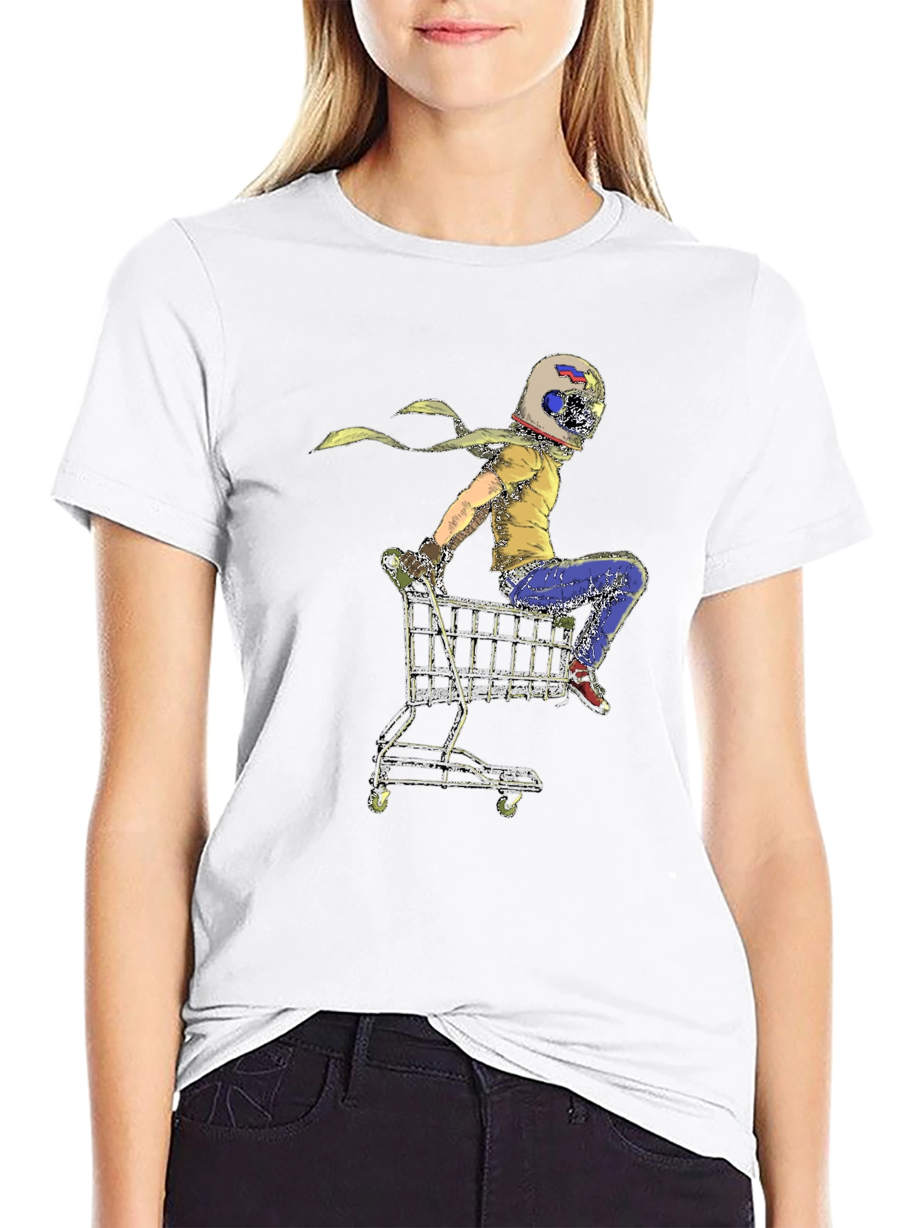 Helmet Rider Shopping Cart T-Shirt - 9