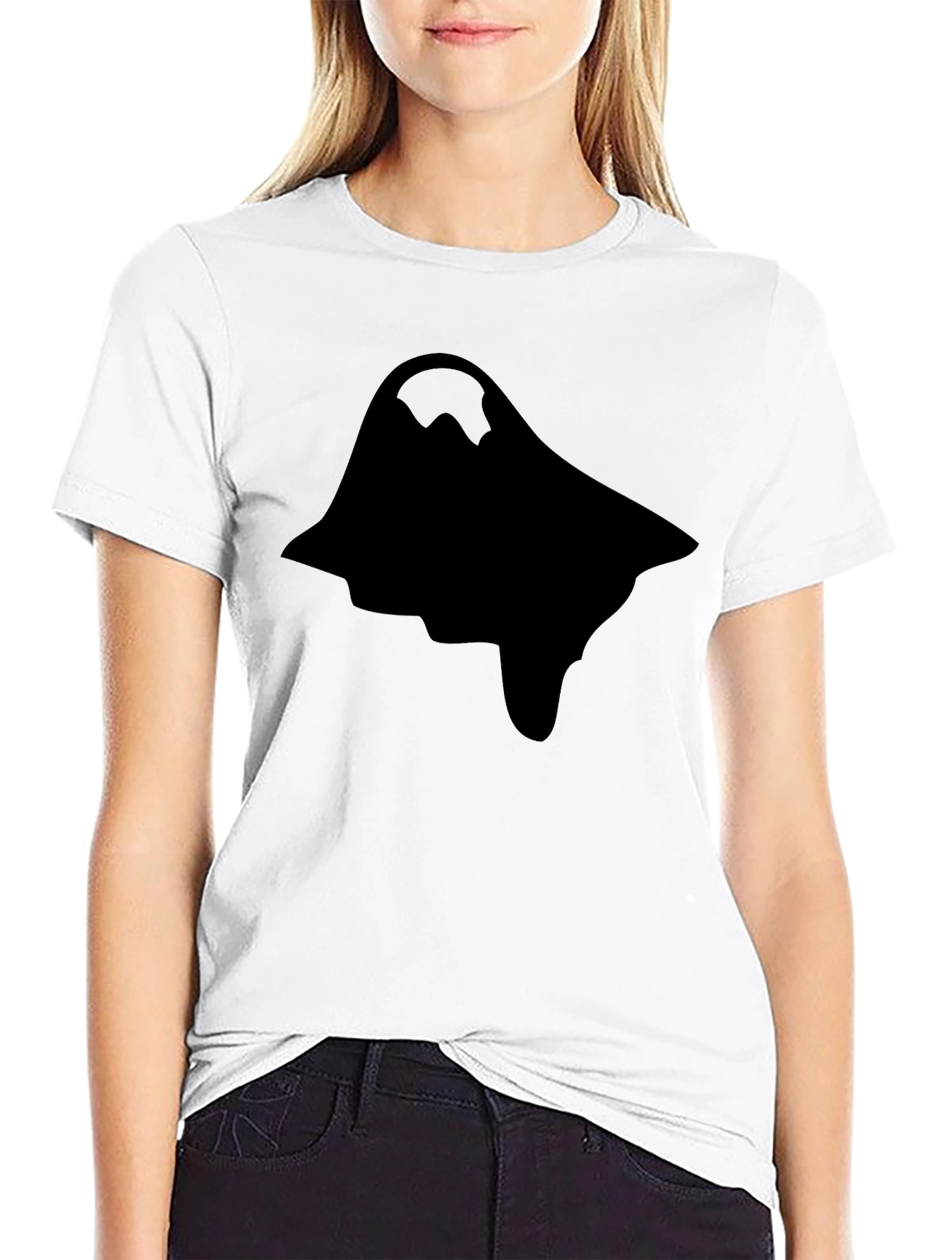 Black Men's Graphic Print Black Short Sleeve T-Shirt view 9