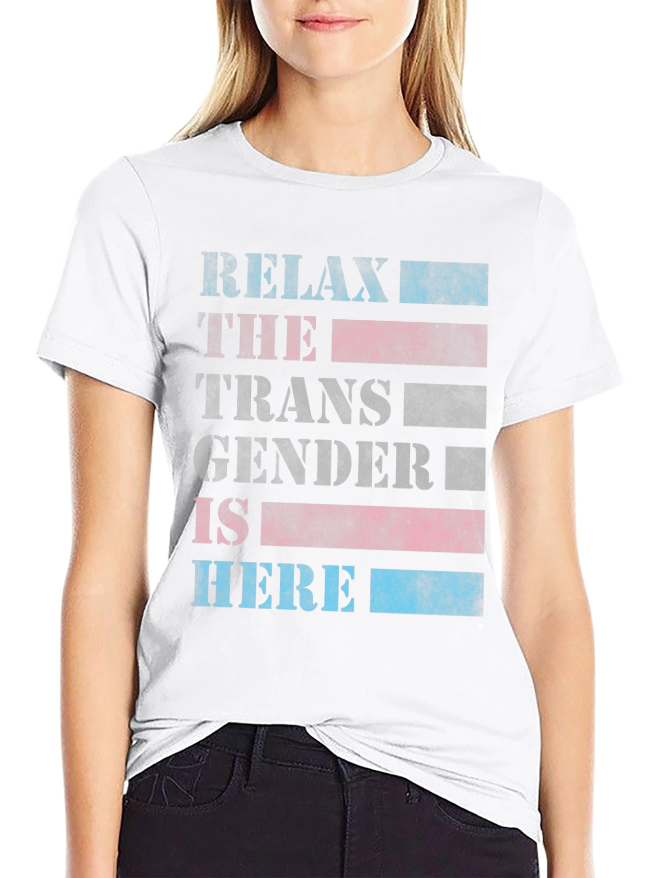 Black Relax, The Transgender is Here T-Shirt view 9
