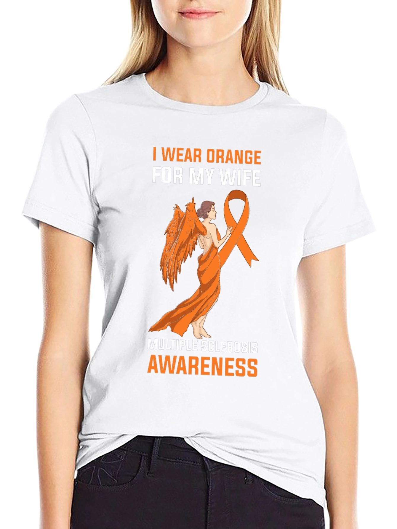 I Wear Orange for My Wife Awareness T-Shirt - 9