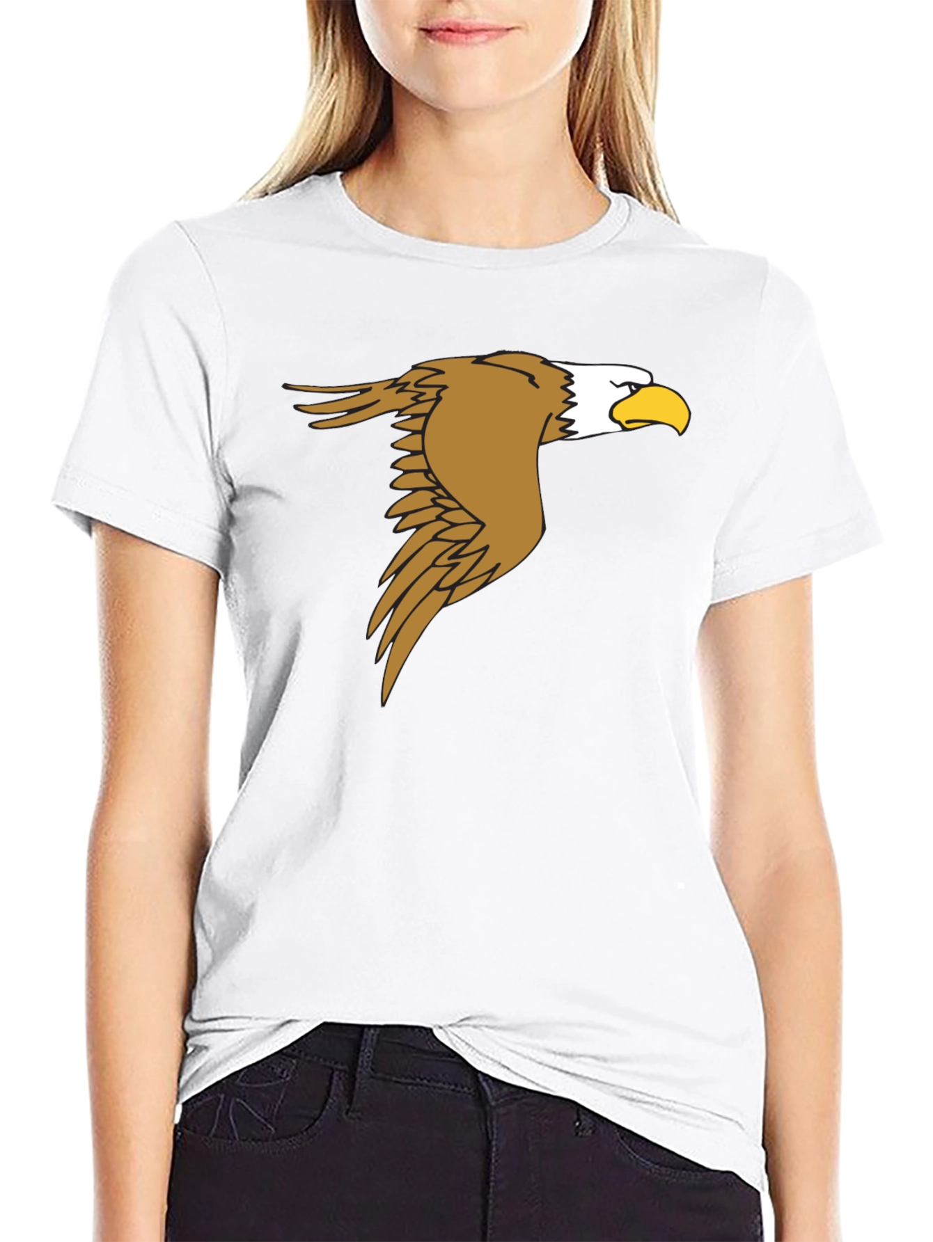Black Eagle Graphic Black T-Shirt - Men's Fashion Tee view 9