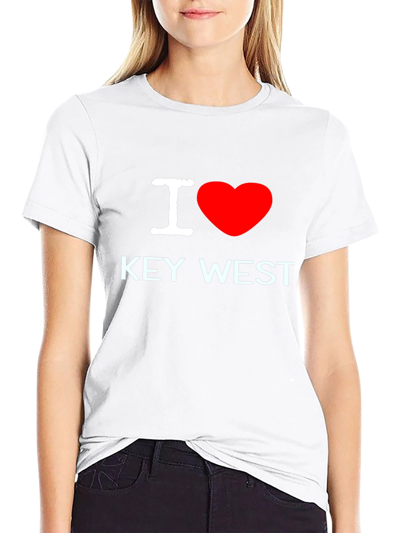 Black I Love Key West Black T-Shirt view 9